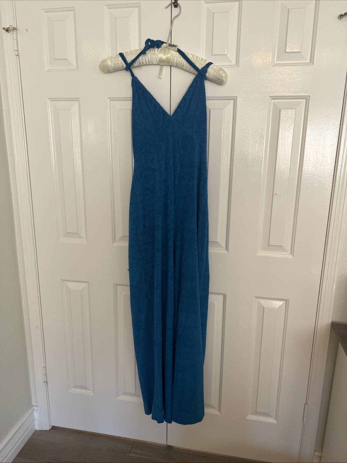 Gertrude Davenport Blue Terry Cloth Vintage Jumpsuit