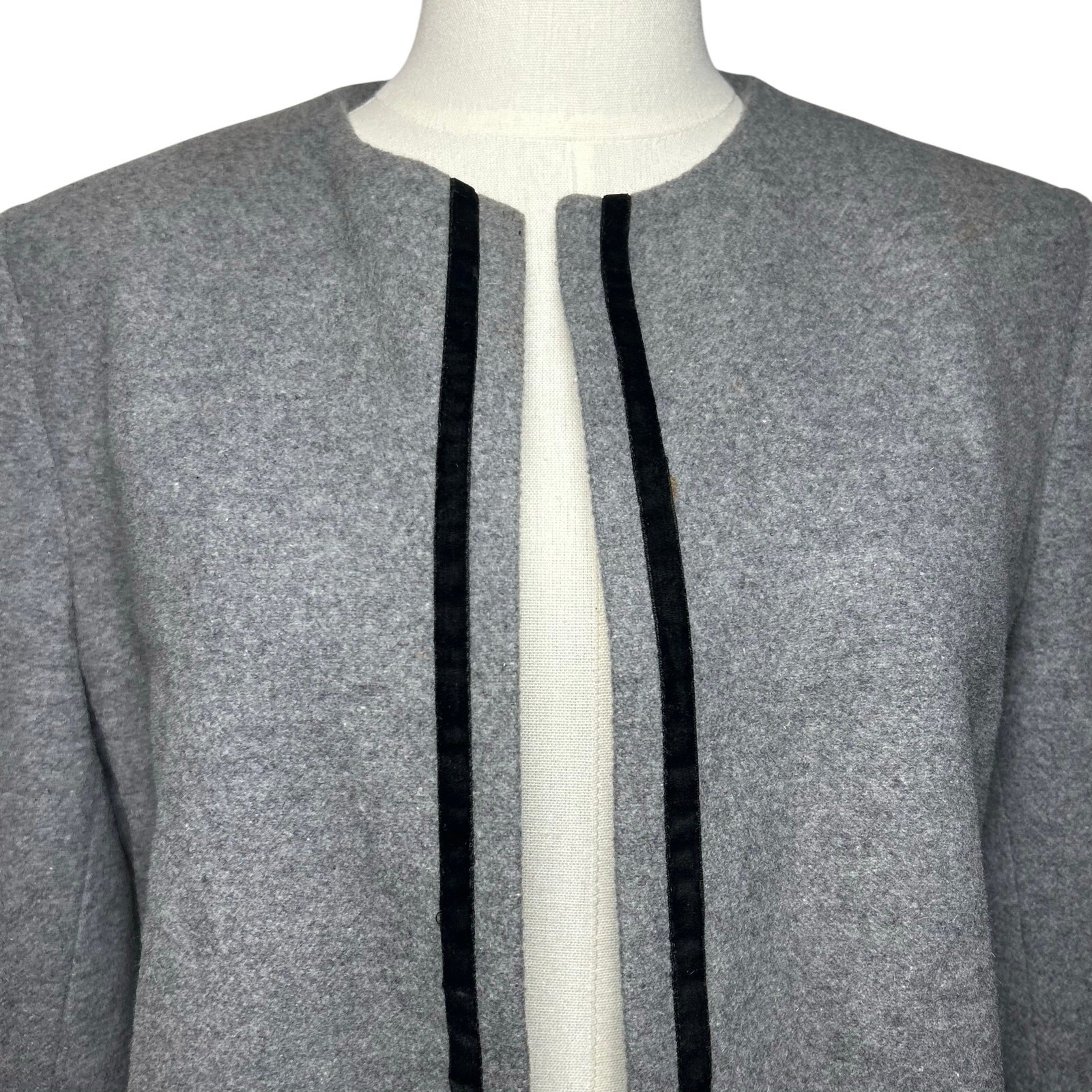 VTG 90s Y2K Harve Benard Wool Cashmere Blazer Jacket M Grunge Minimalist Preppy