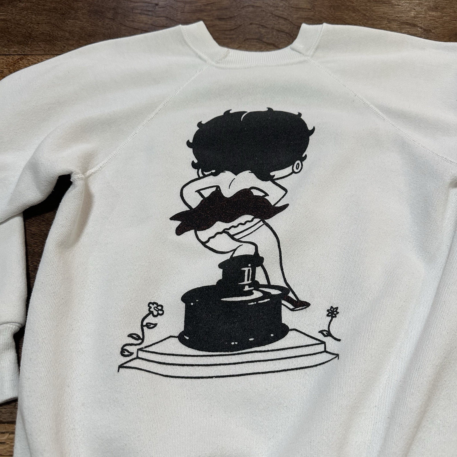 VTG 80s 90s Betty Boop Inkwell Double Sided Crewneck Sweat Shirt Women’s Small