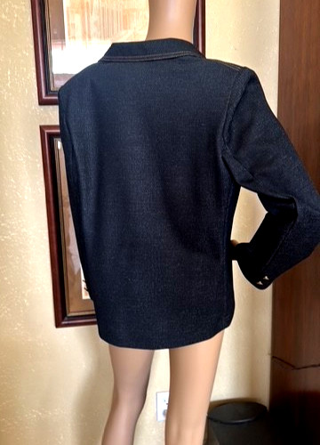 Women’s 70’s Vintage Graff Californiawear Faux Denim Blazer sz L