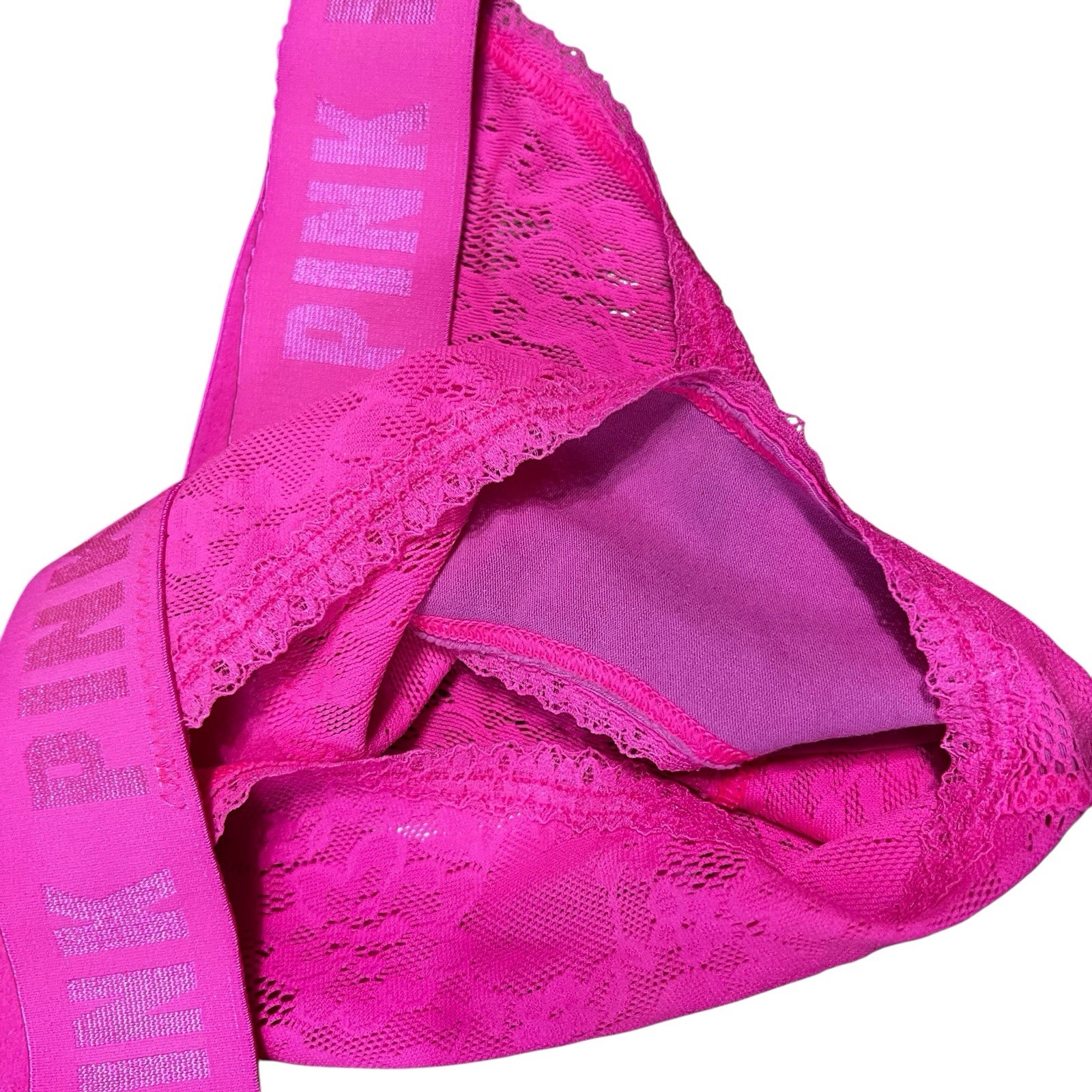 VTG Victoria Secret panties Medium Lace bikini hiphugger with misc lot of 4