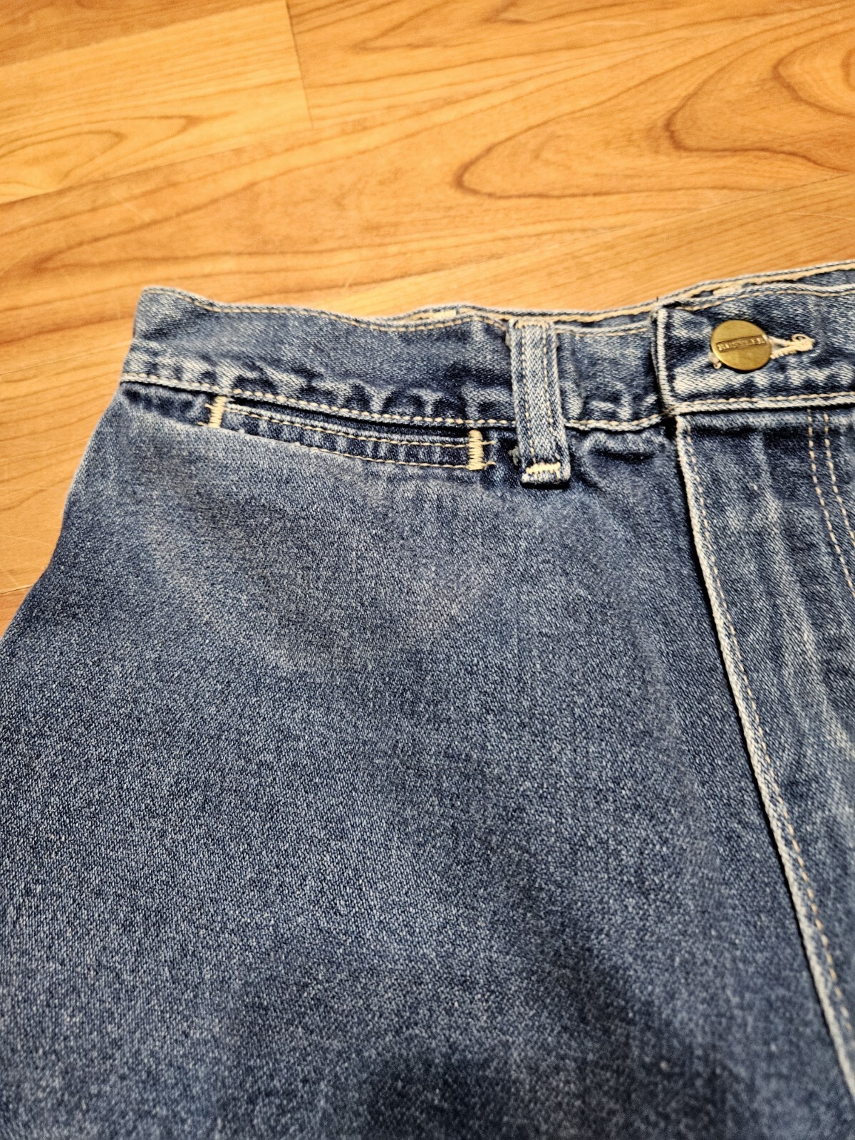 Vintage Rustler Jeans Juniors Size 11 Straight Western Made In USA