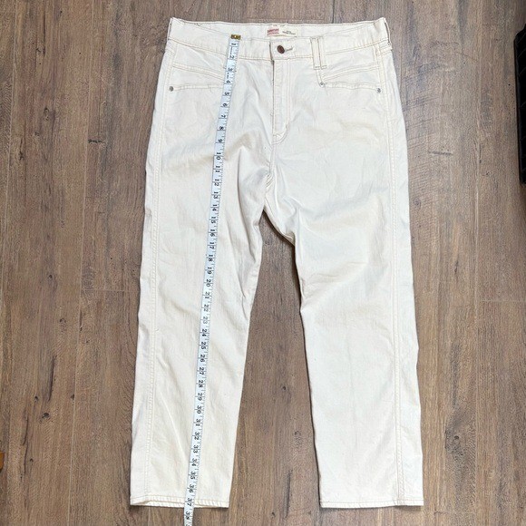 Signature by Levi Strauss | Heritage High-Rise Straight Jeans Off-White Size 14