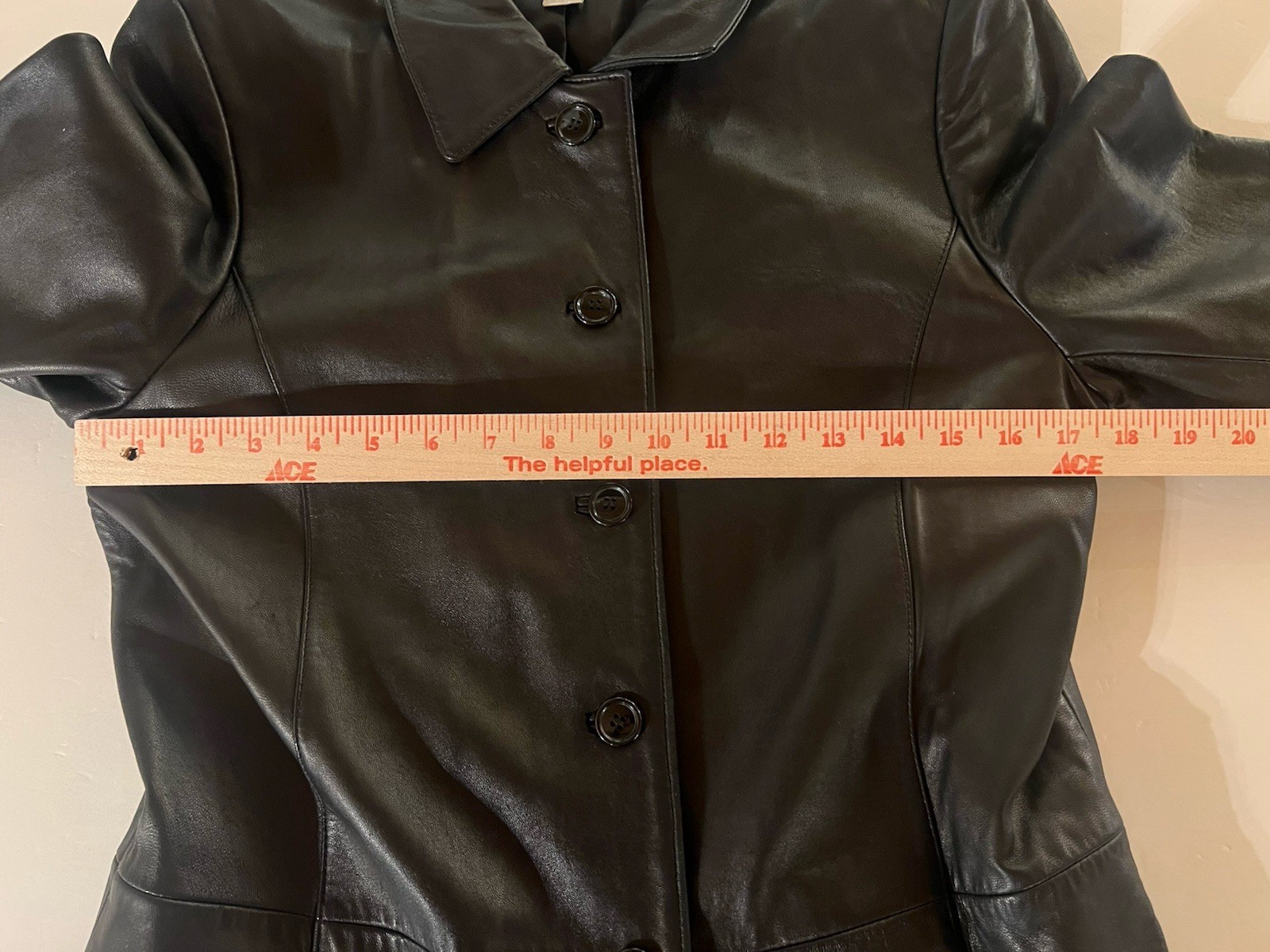 Vintage 80s Casual Corner GORGEOUS black leather car coat M retro streetwear
