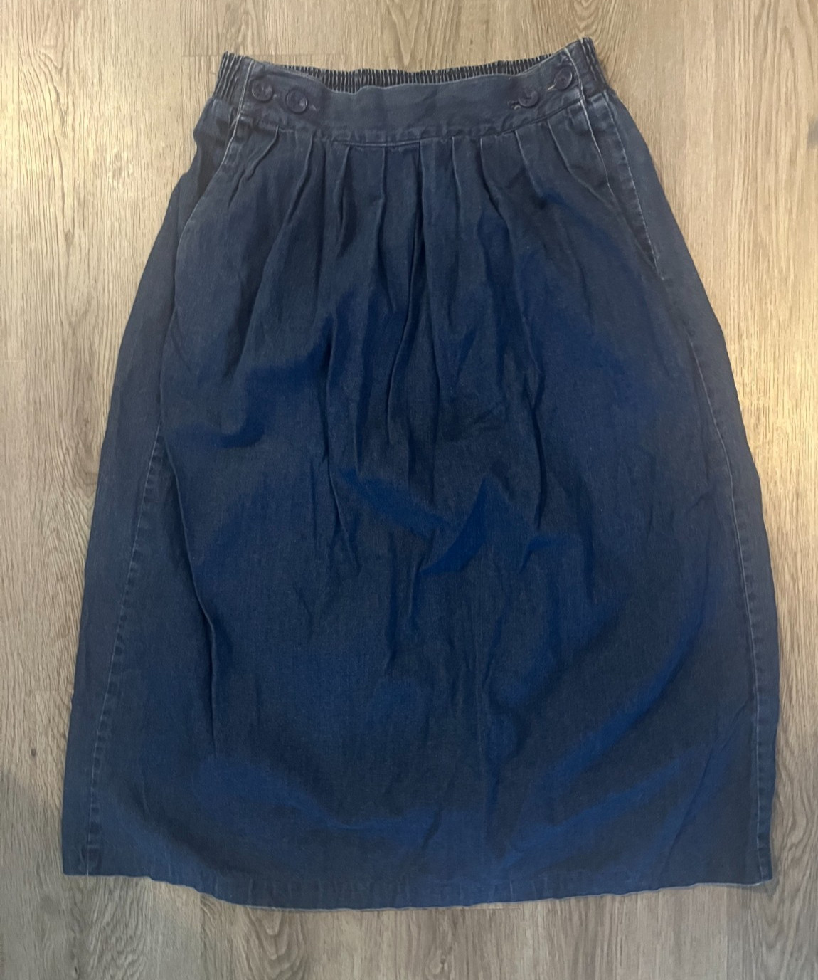 Women’s Vintage Kensington Square Western Denim Maxi Skirt 1980/90’s Size Medium