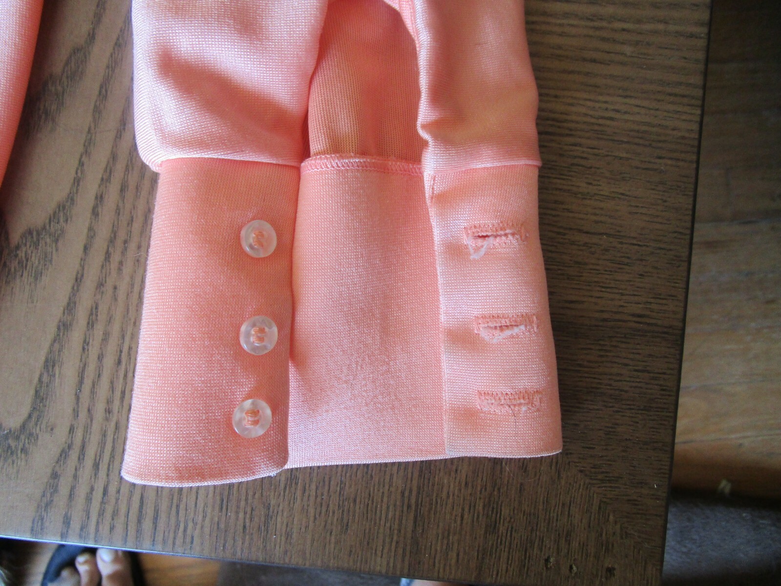 Vintage Peach Ship N Shore Button Down Blouse Size 12 in Excellent Shape