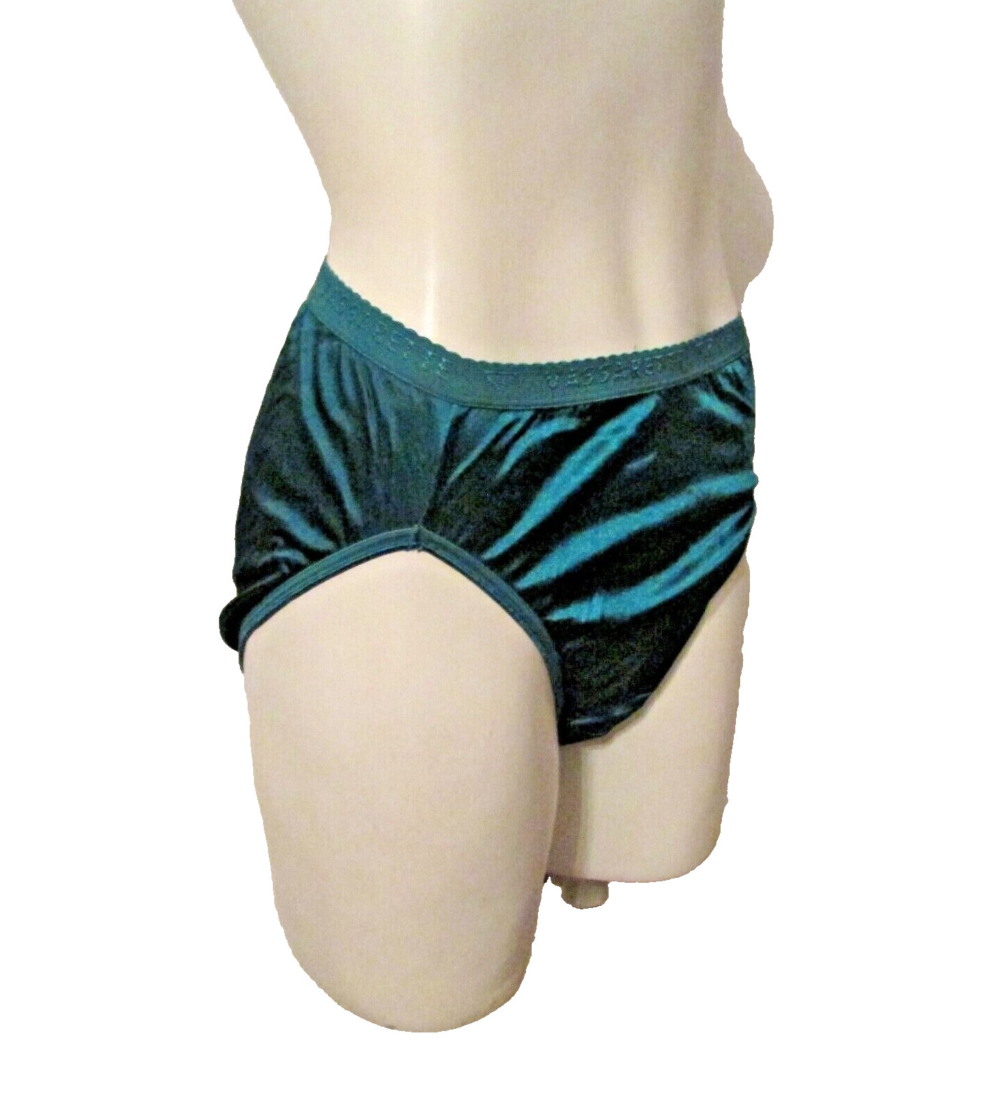 Vassarette Second Skin Satin Wide Thick Signature Waistband Hi Leg Brief Panty 6