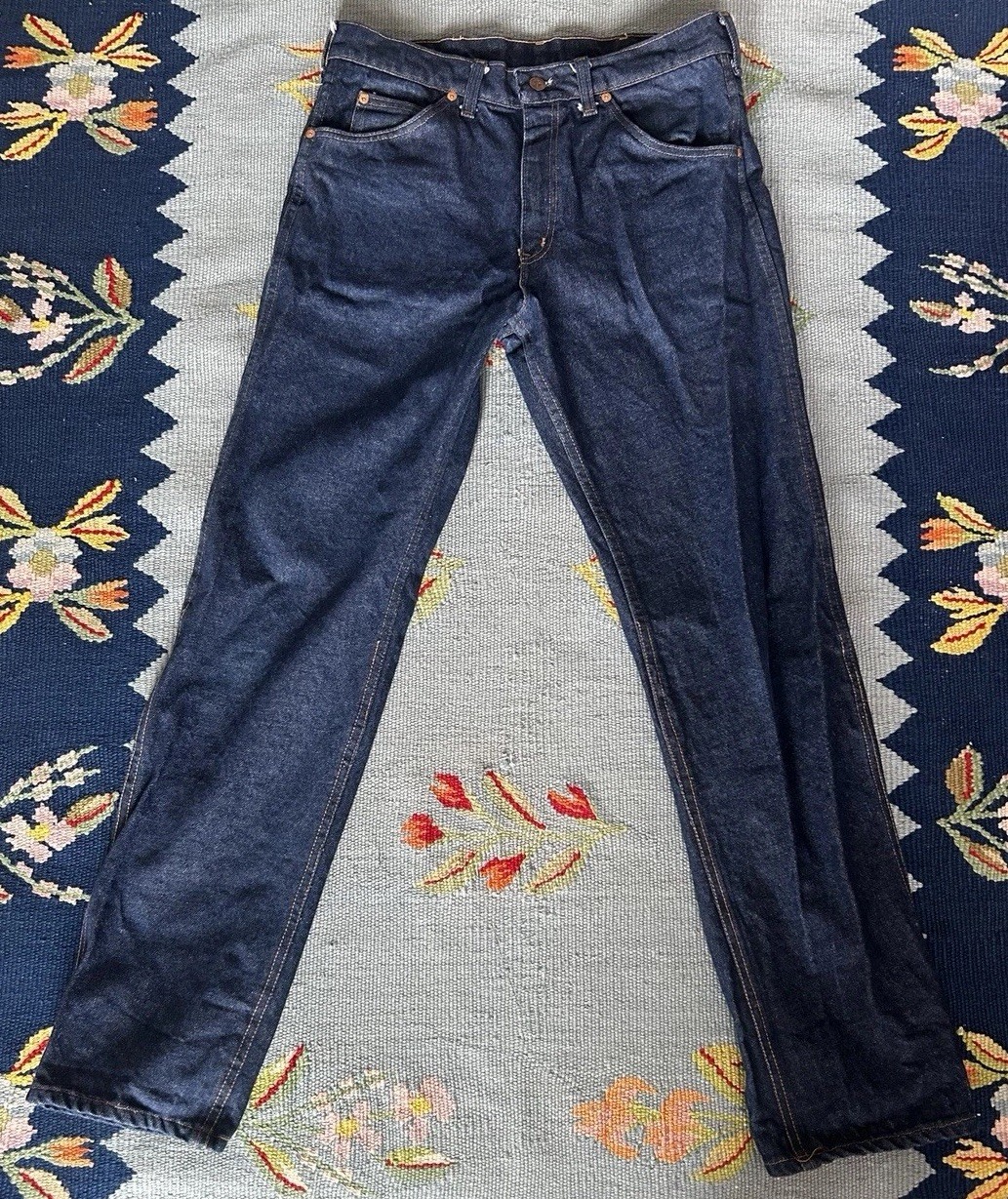 1970-80s ROEBUCKS Dark Wash Boot Cut Jeans – Size 30/32