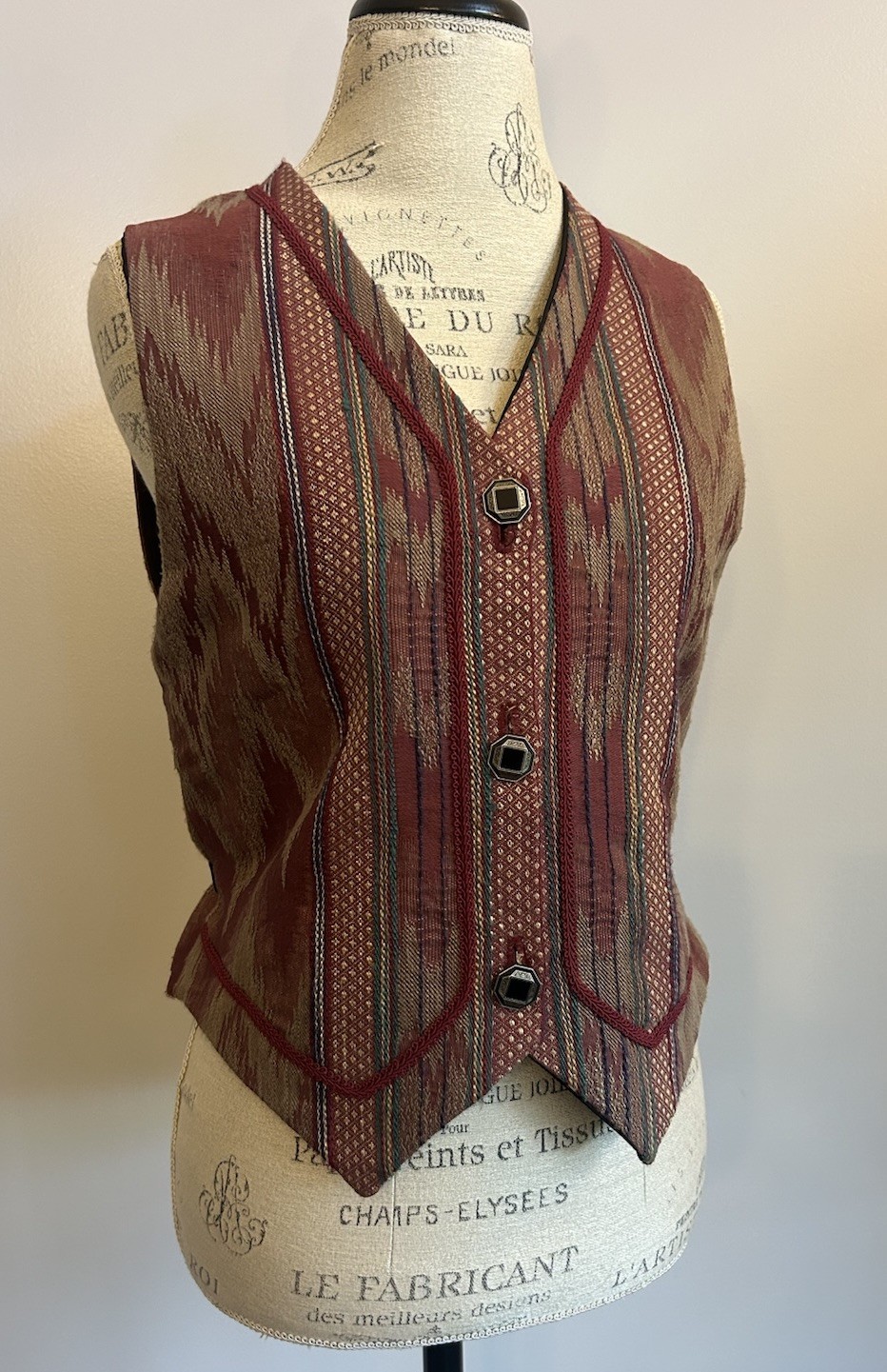 Daphne Dangerlove Vintage Western Southwest Vest M/L