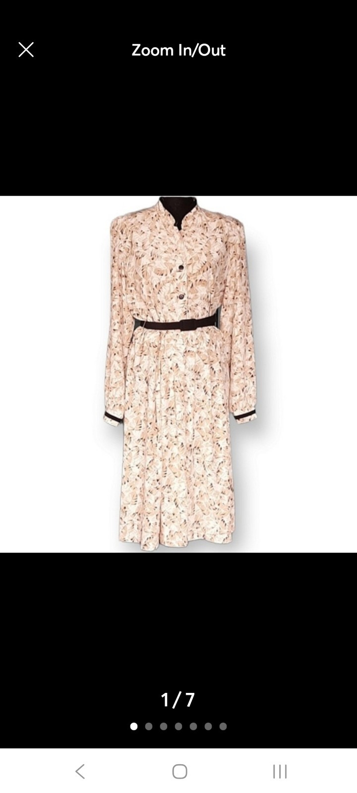 Vintage Willi Of California Tan Dress