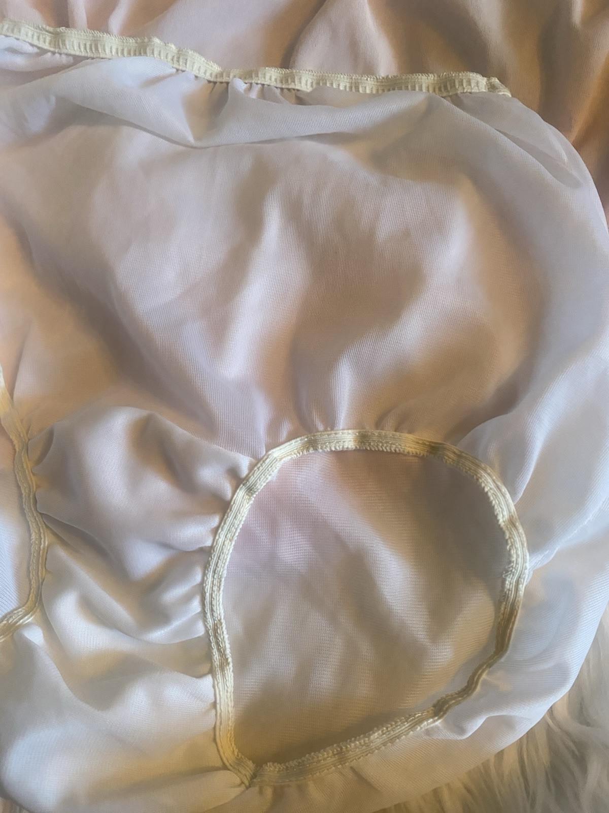 Lot of 3 Sears Vintage Colorful Nylon Full Coverage Silky Size 6 Hips 37-38