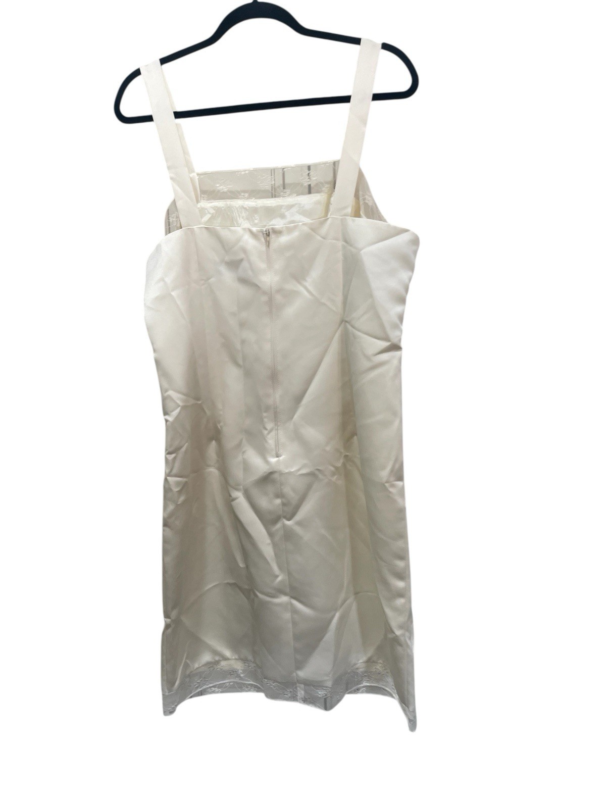 Vintage Onyx Nite By Wendye Chaitin White Ivory Dress & Overcoat Sz 16 NWT
