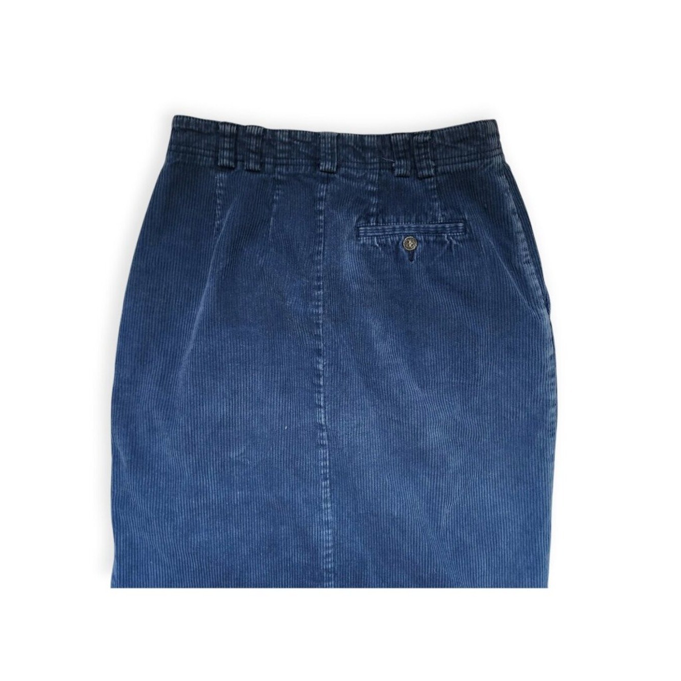 Vintage Eddie Bauer Women’s Blue Corduroy Pull-On Crop Pants Size 8 Y2k