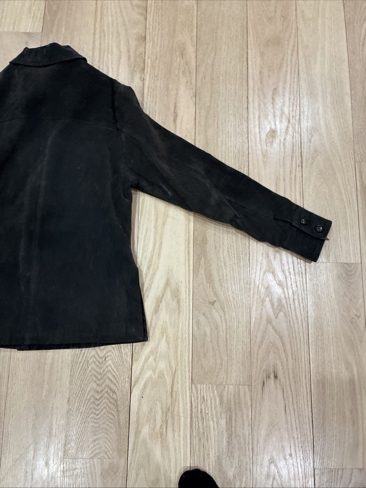 XOXO 90s Vintage Suede Jacket Women M Brown Button Front Lined Retro Grunge Wear