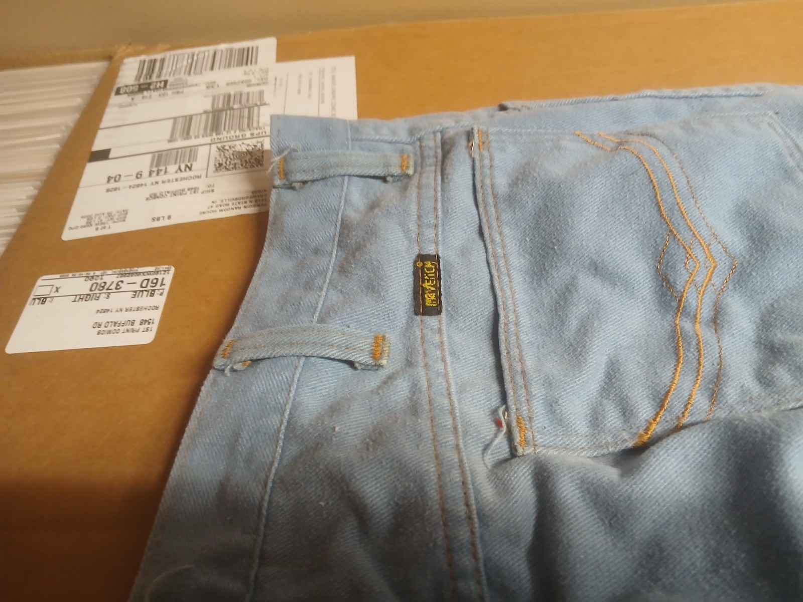 Mens Maverick Vintage 80s Powder Jeans men’s Size 35×30