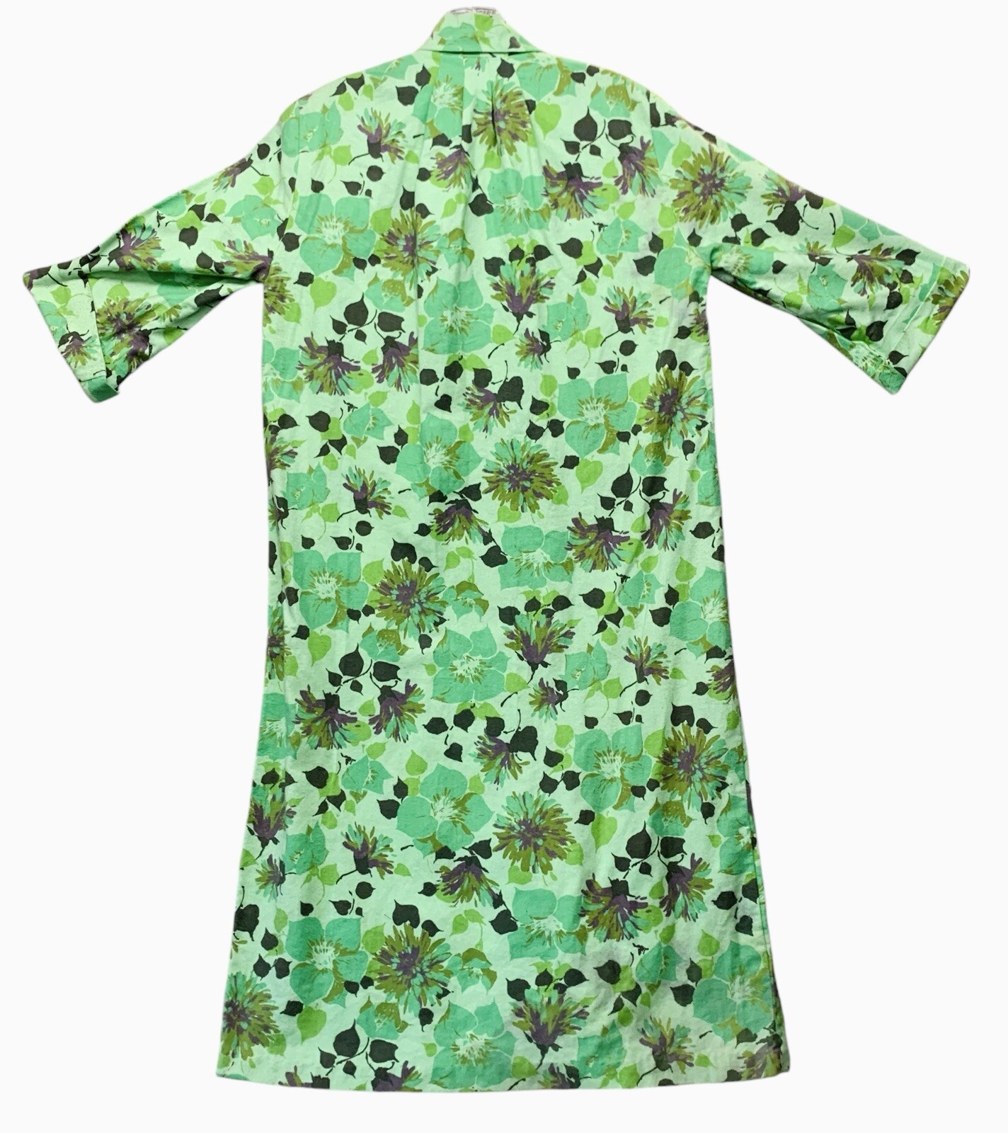 Vintage Sears Charmode House Dress Gown Soft Floral Robe Womens Size 12 -NEW