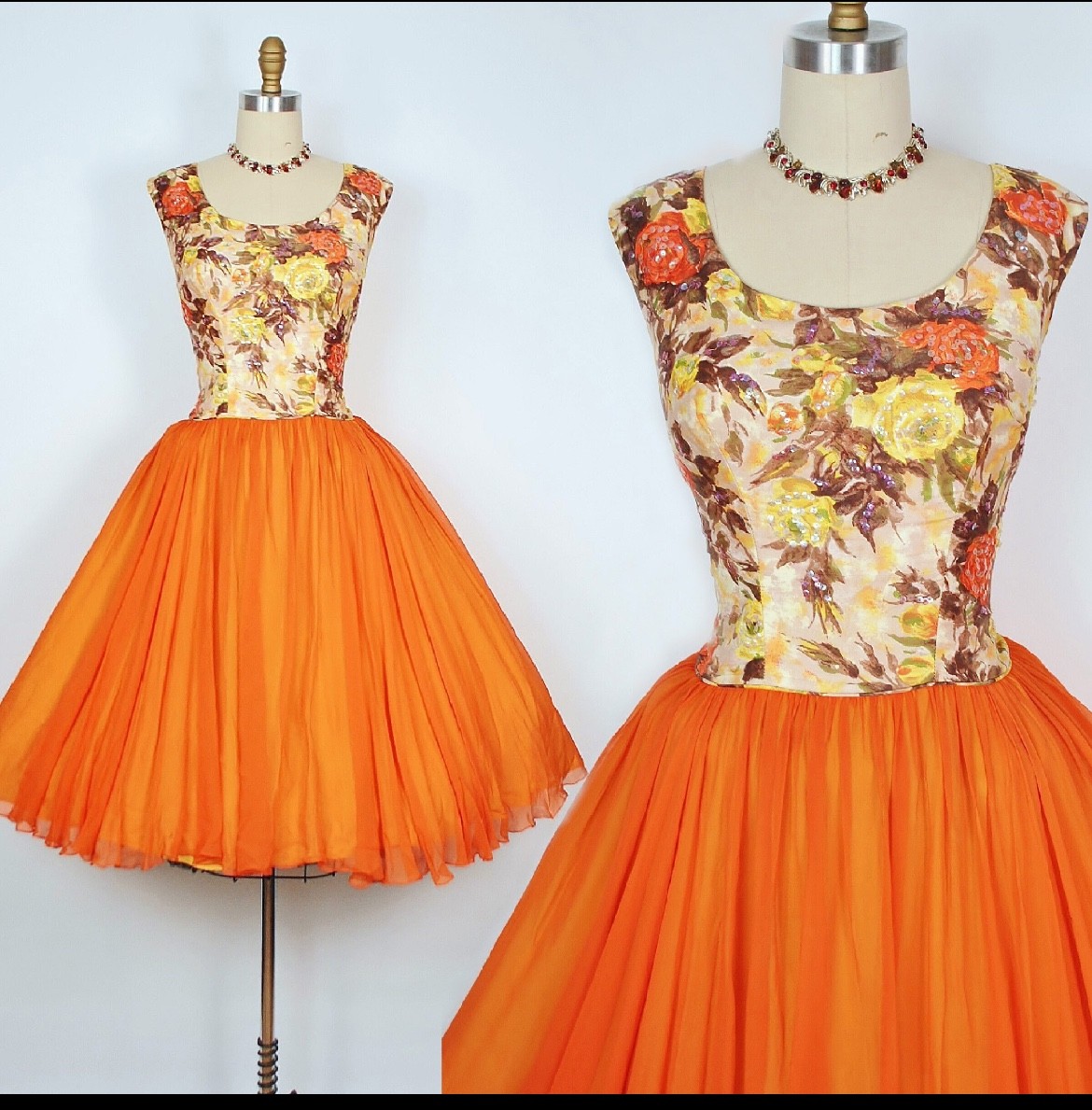 Vintage 1950’s Floral Party Dress