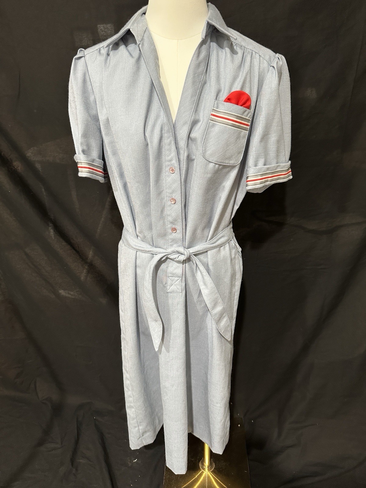 Vintage Schrader Sport Shirt Dress 70s