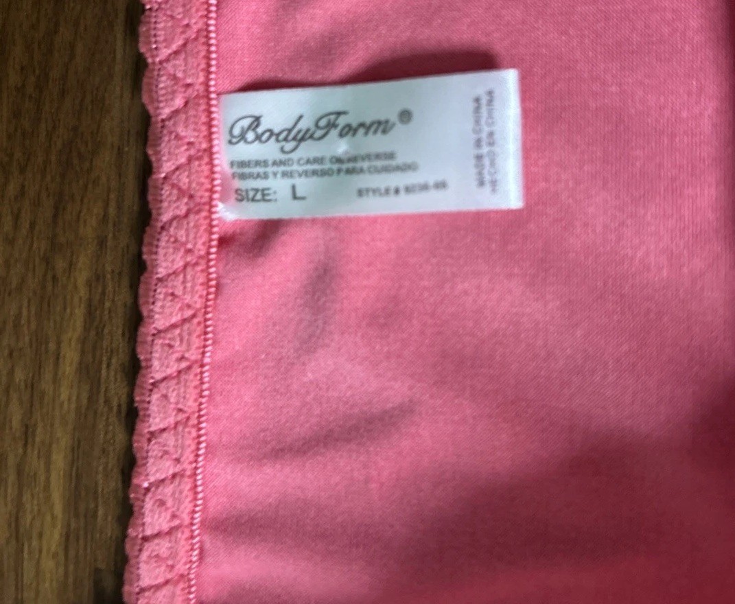 Vtg Body Form Bodyform Pink Panties Sz L Shiny Satin Second Skin Lace Overlay