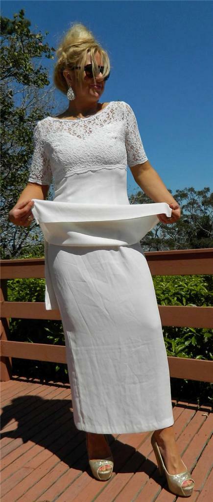 VINTAGE Mr K by Mr K & Co 1970s-80s Original Glamour Retro Wedding Dress