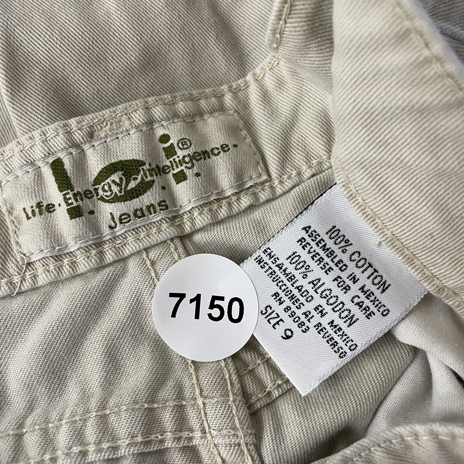 Y2K Vintage Lei Pants Jeans 10 12 29 30 Khaki Tan Beige Mid Rise Bootcut Flare