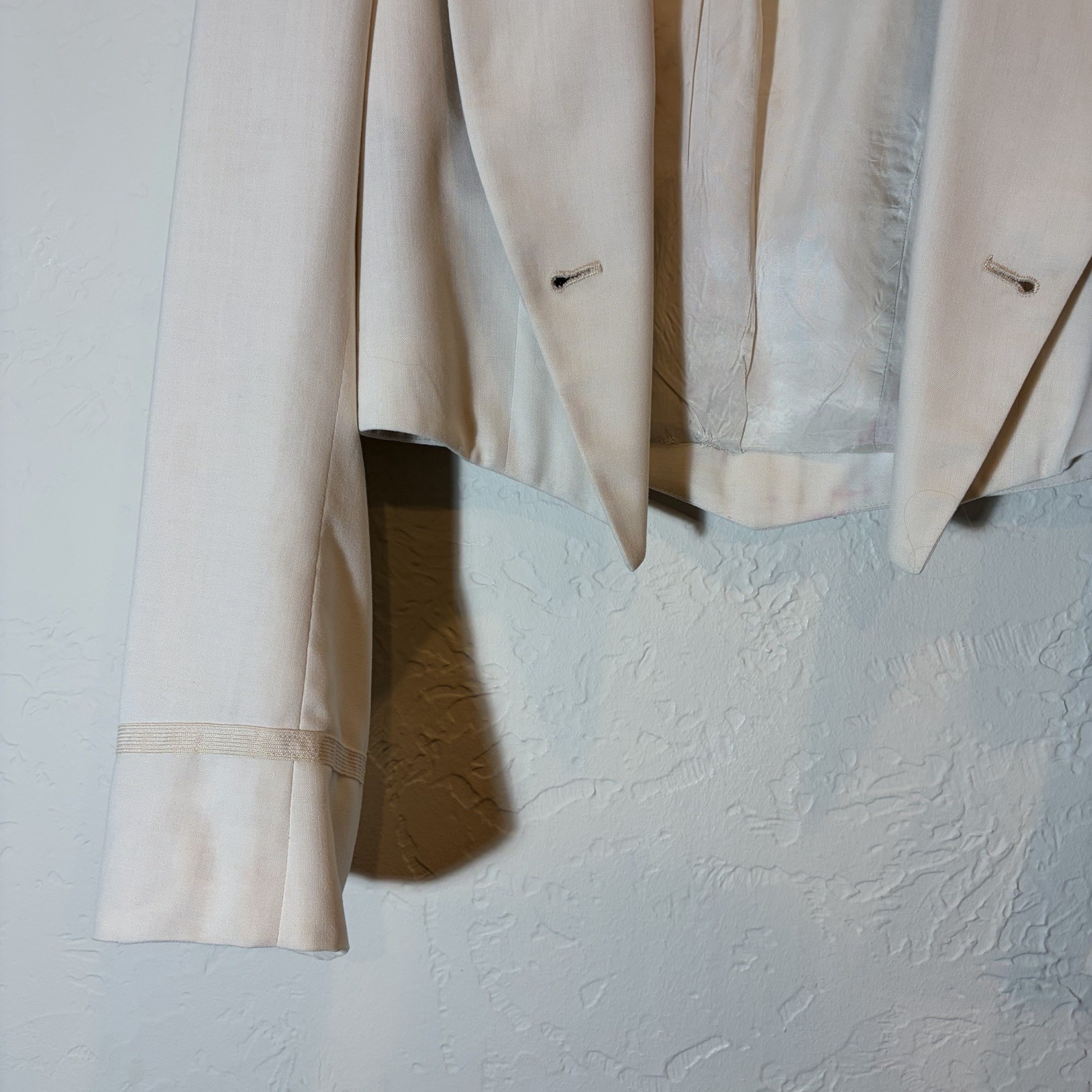 Vintage 1950s USAF U.S. Air Force Women’s White Formal Dress Jacket ARDC