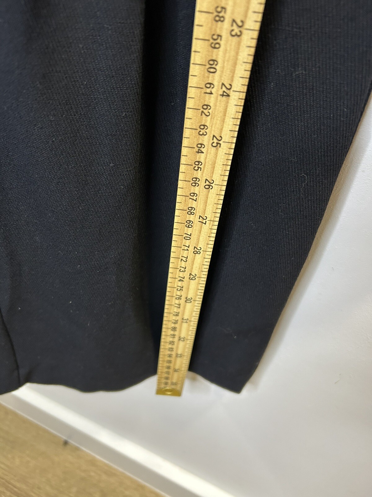 Dream Structured Overlapped Tuxedo Dress Black 70% Viscosa 30% Wool
