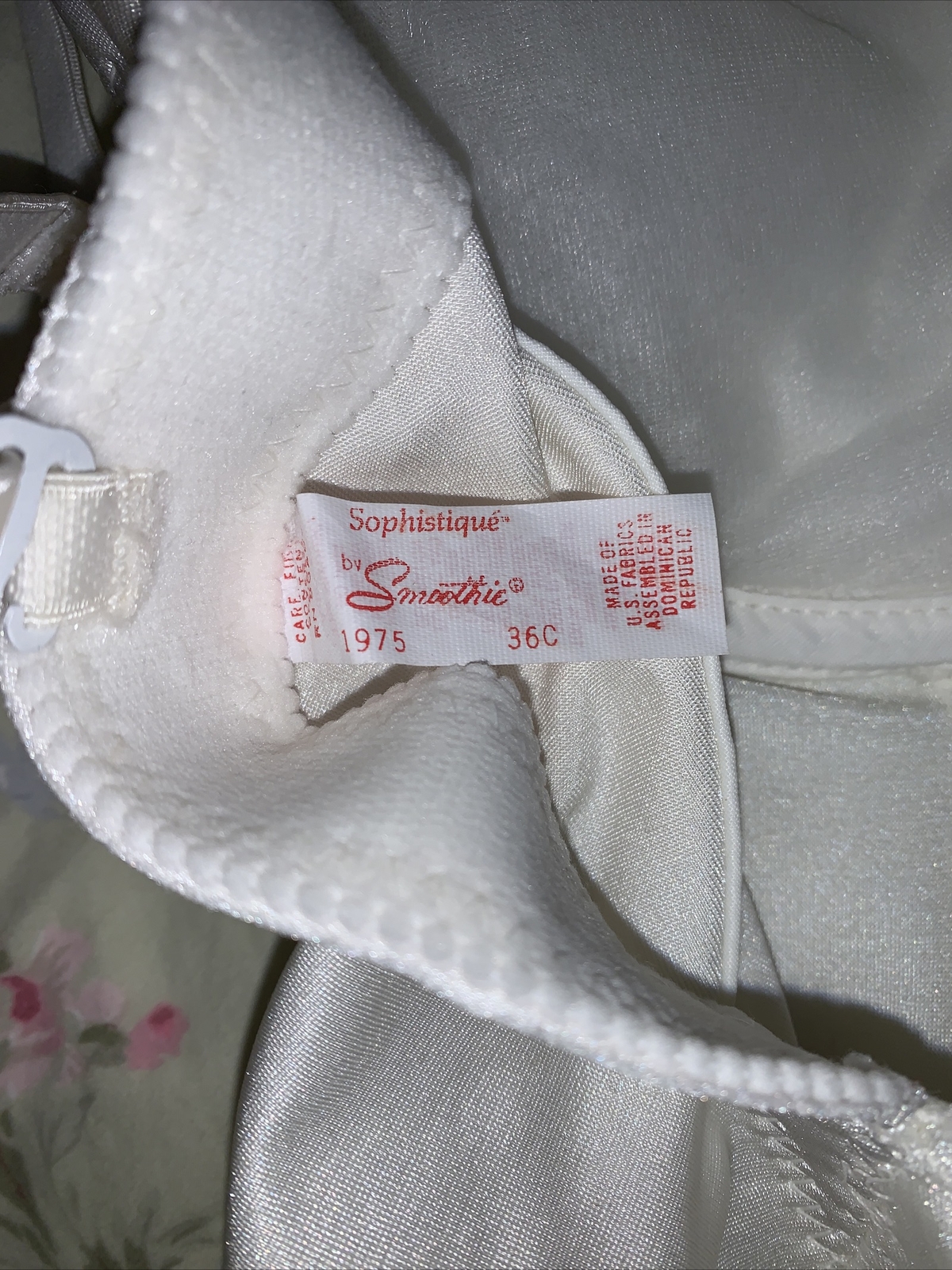 Vtg. Sophistique By Smoothie Size 36C White Bodysuit Style 1975 Shaper Girdle