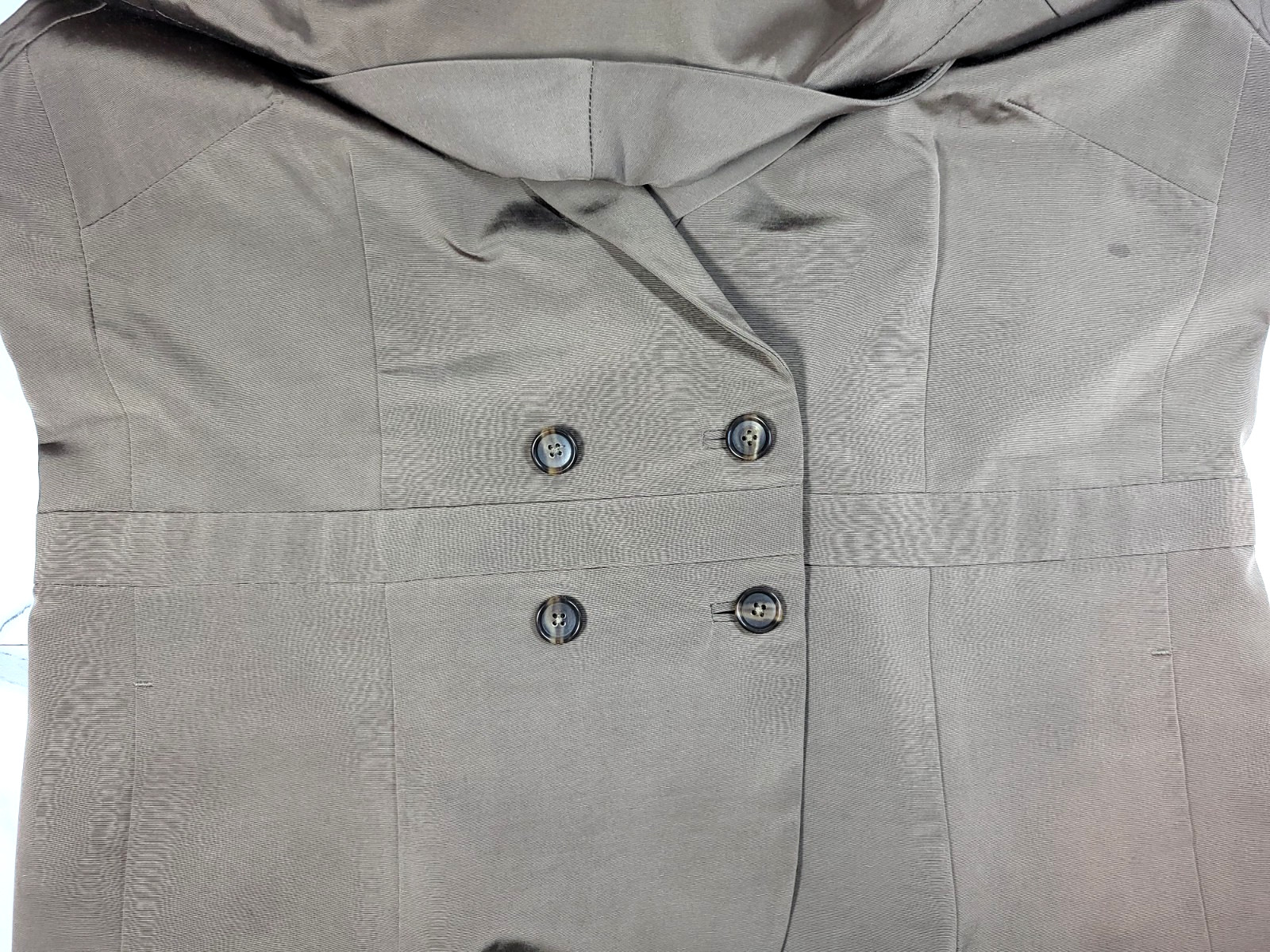 VTG Banana Republic Brown/Olive Double Breasted Fitted Vest Size 12 Academia