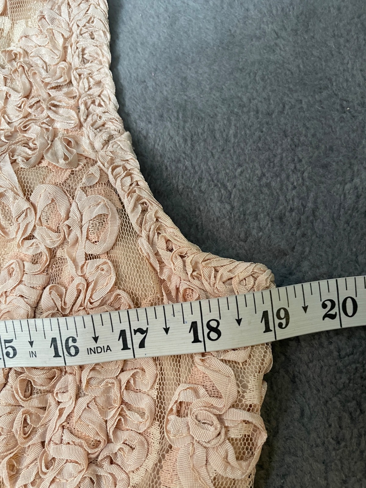 Vintage 50s Leonards Lace Jacket Top Set Small Pink Ribbon Pearl Embroidery VTG