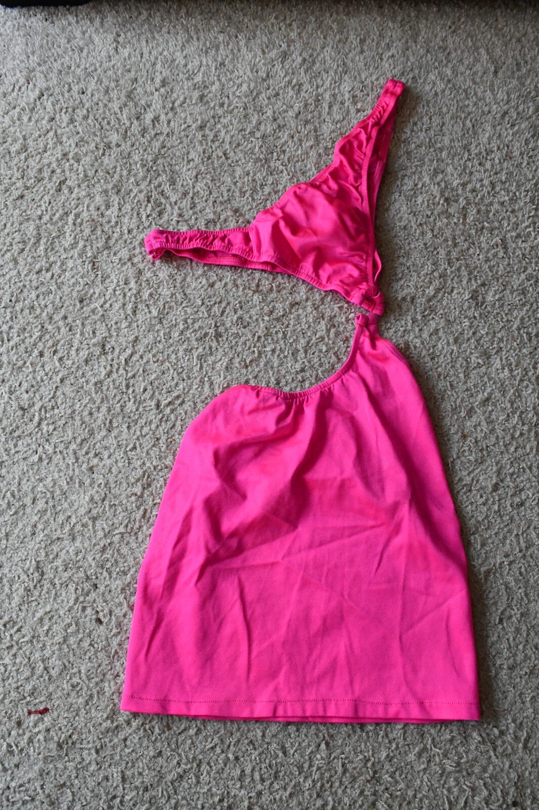 VINTAGE 1990’S HOT PINK EXOTIC DANCER STRIPPER DRESS SMALL MEDIUM