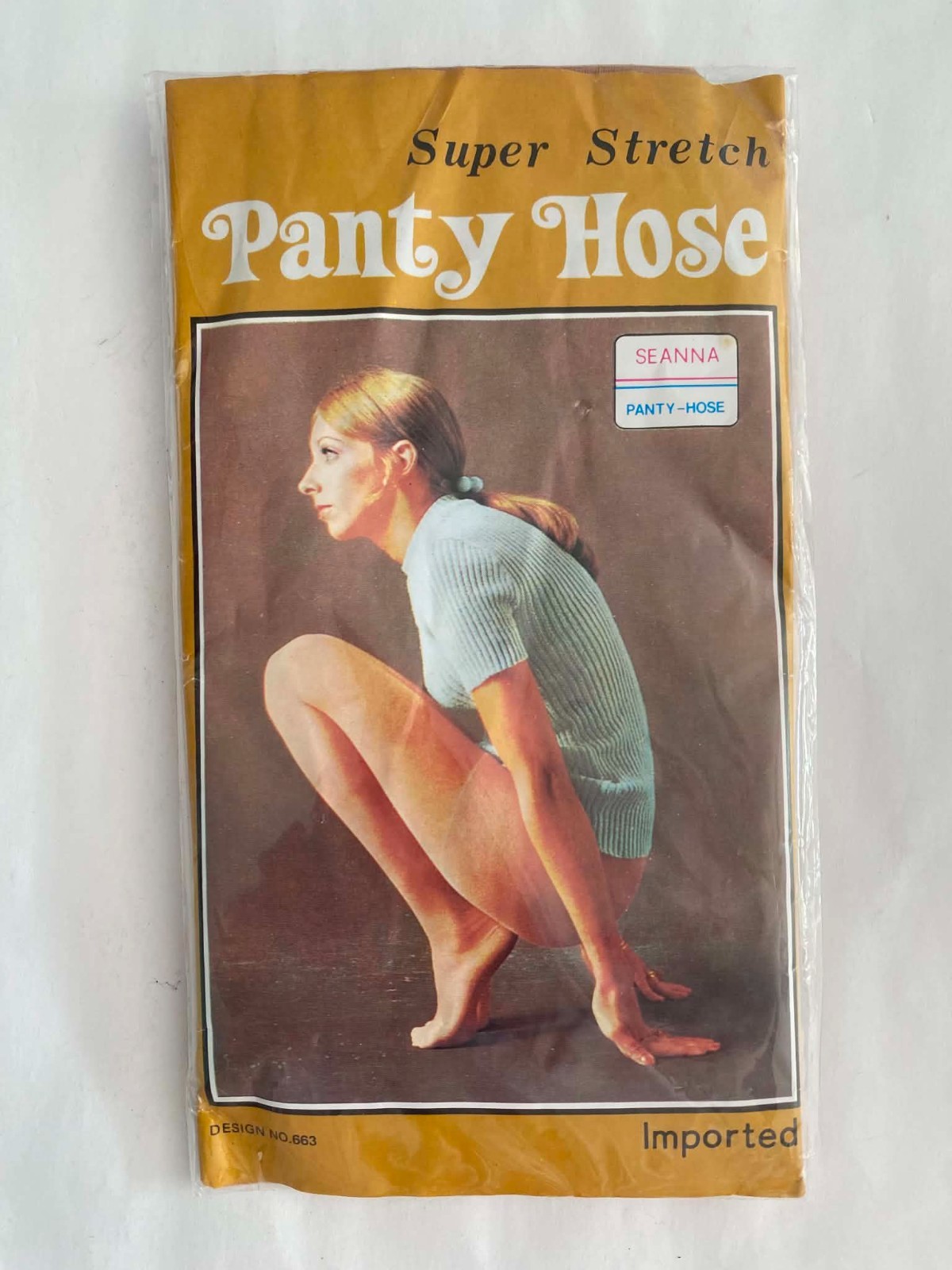 Super Stretch Panty Hose – Seanna 1021 Nylon, FREE – NO. 663 Beige NEW (opened)