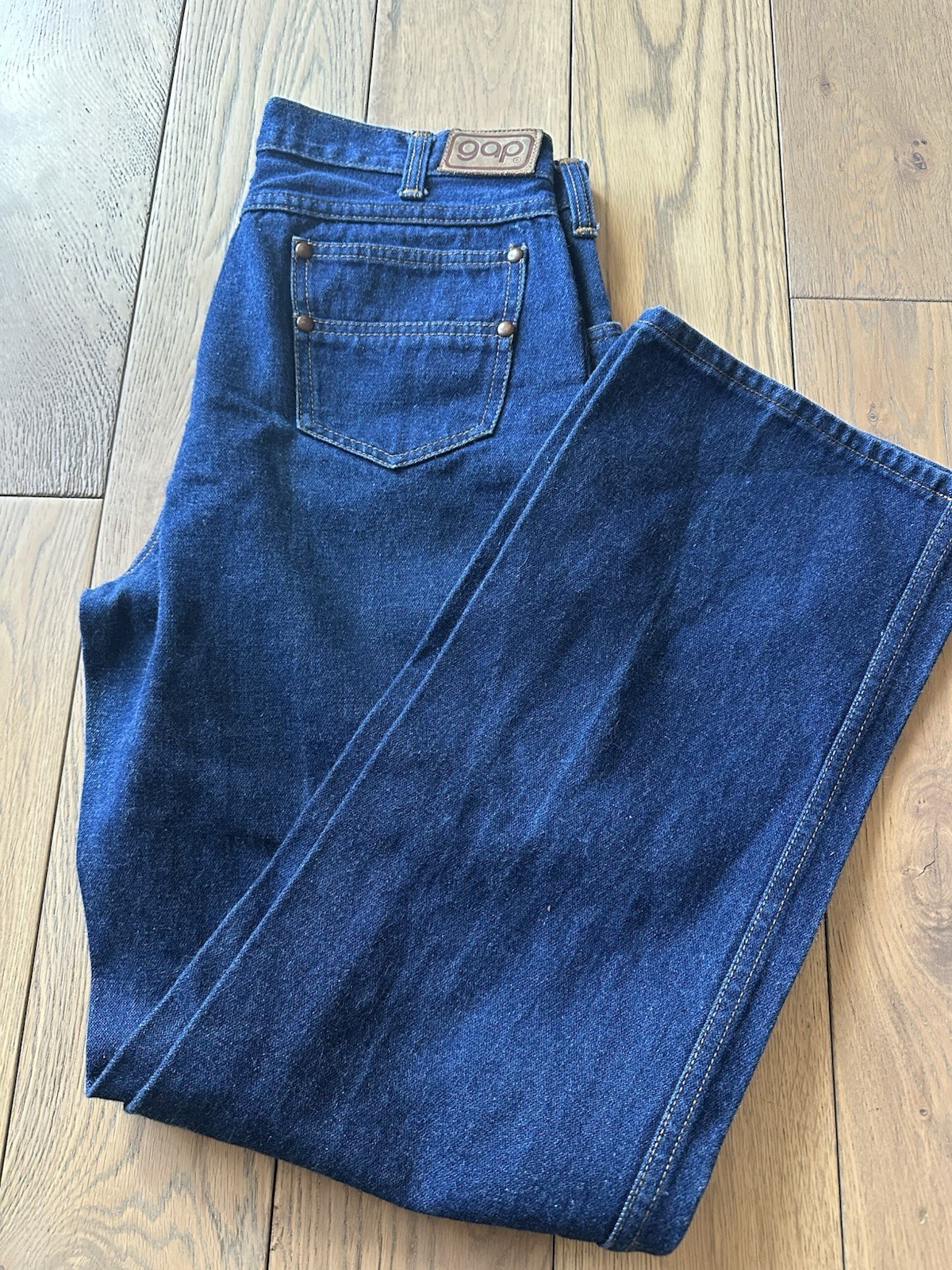 80s Vtg Gap Blue Jeans Womens 31 X 30 Made In Hong Kong