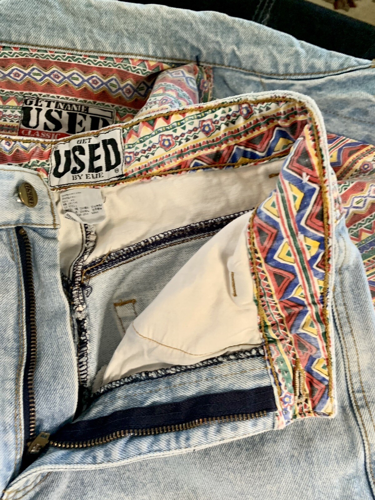 Get Used By Elie Jeans &Jacket Set size 28 & Lg I ❤️ 80s 90s RARE
