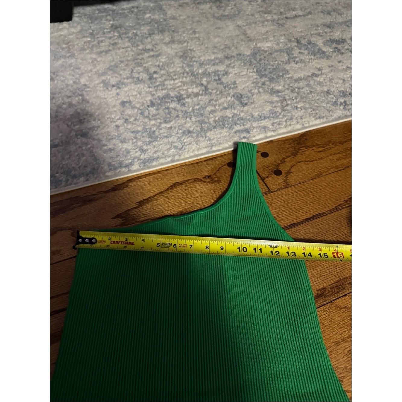 NWOT Aritzia Babaton Sculpt Knit One-Shoulder Dress Green Size Large