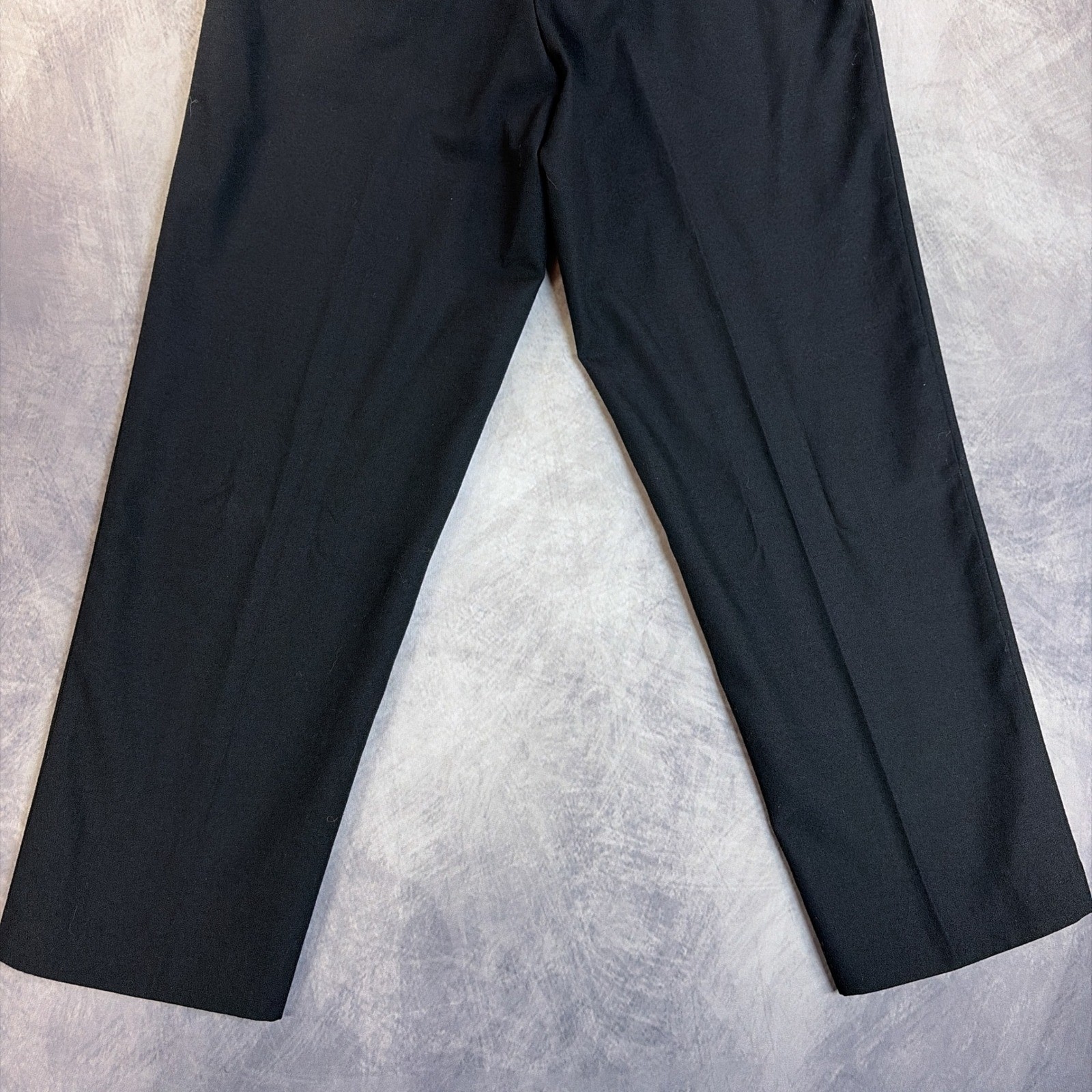 Vintage TanJay Trousers Womens Black Excellent Elastic Waist Straight Leg Pants