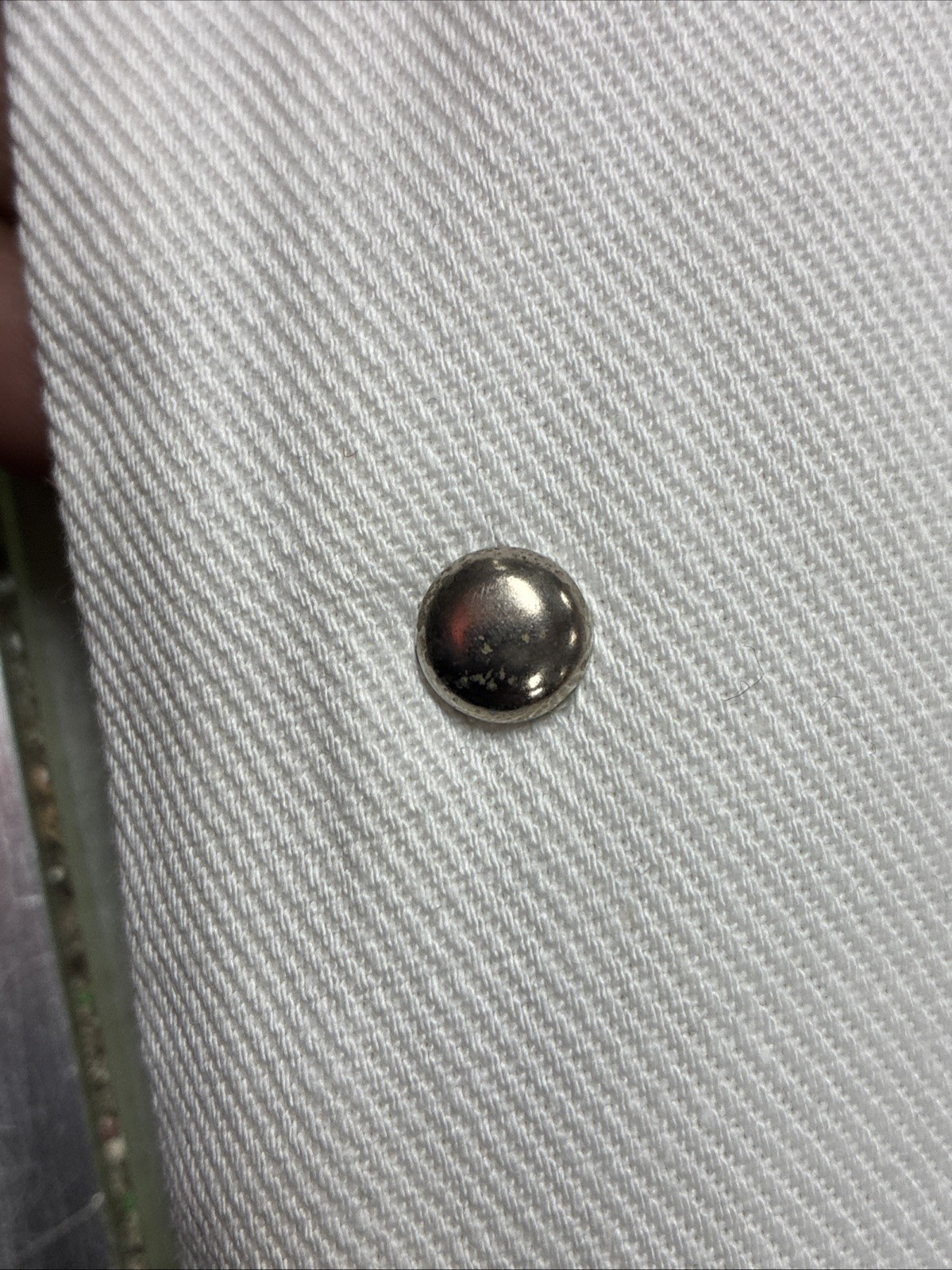 Vintage 1950s Junior’s by Vassar White Bell Bottom Pants w/Silver Buttons size 8