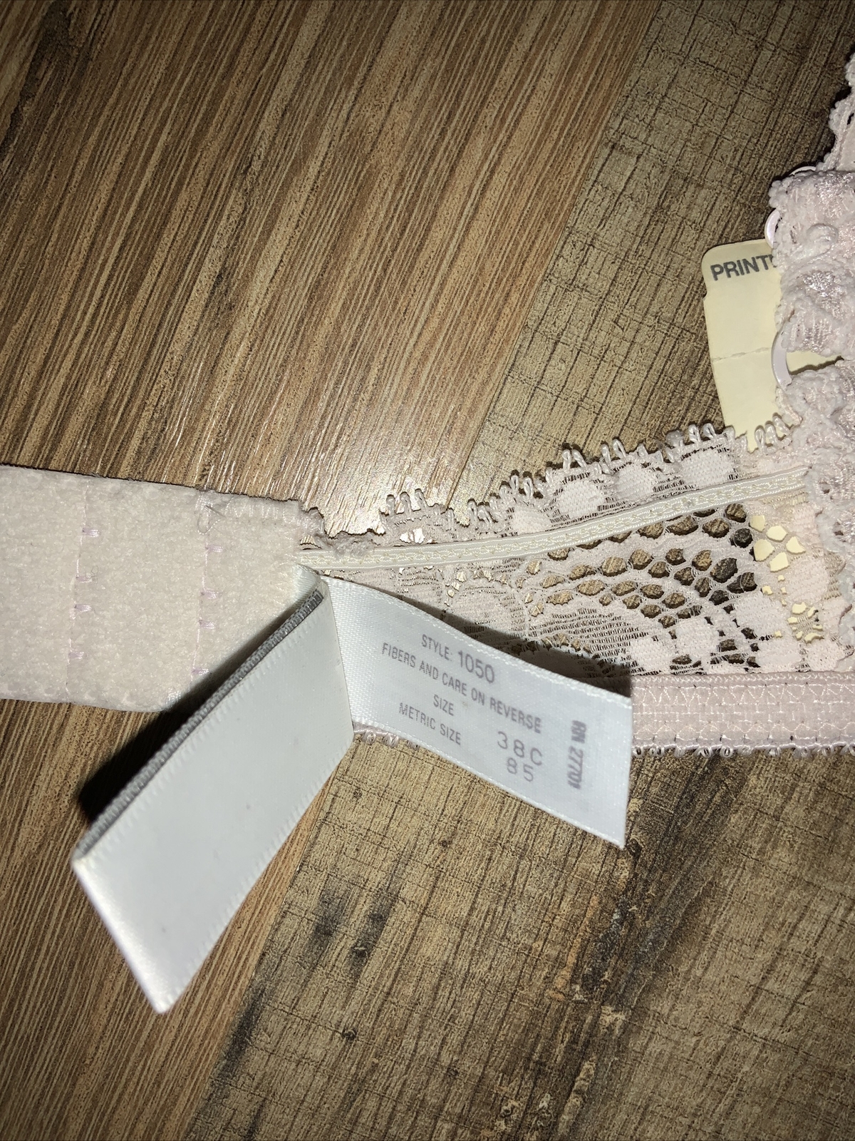 VTG Oscar de La Renta Lace Bra 38C PinkLace (Rare NWT) Lingerie 38C Made In USA*