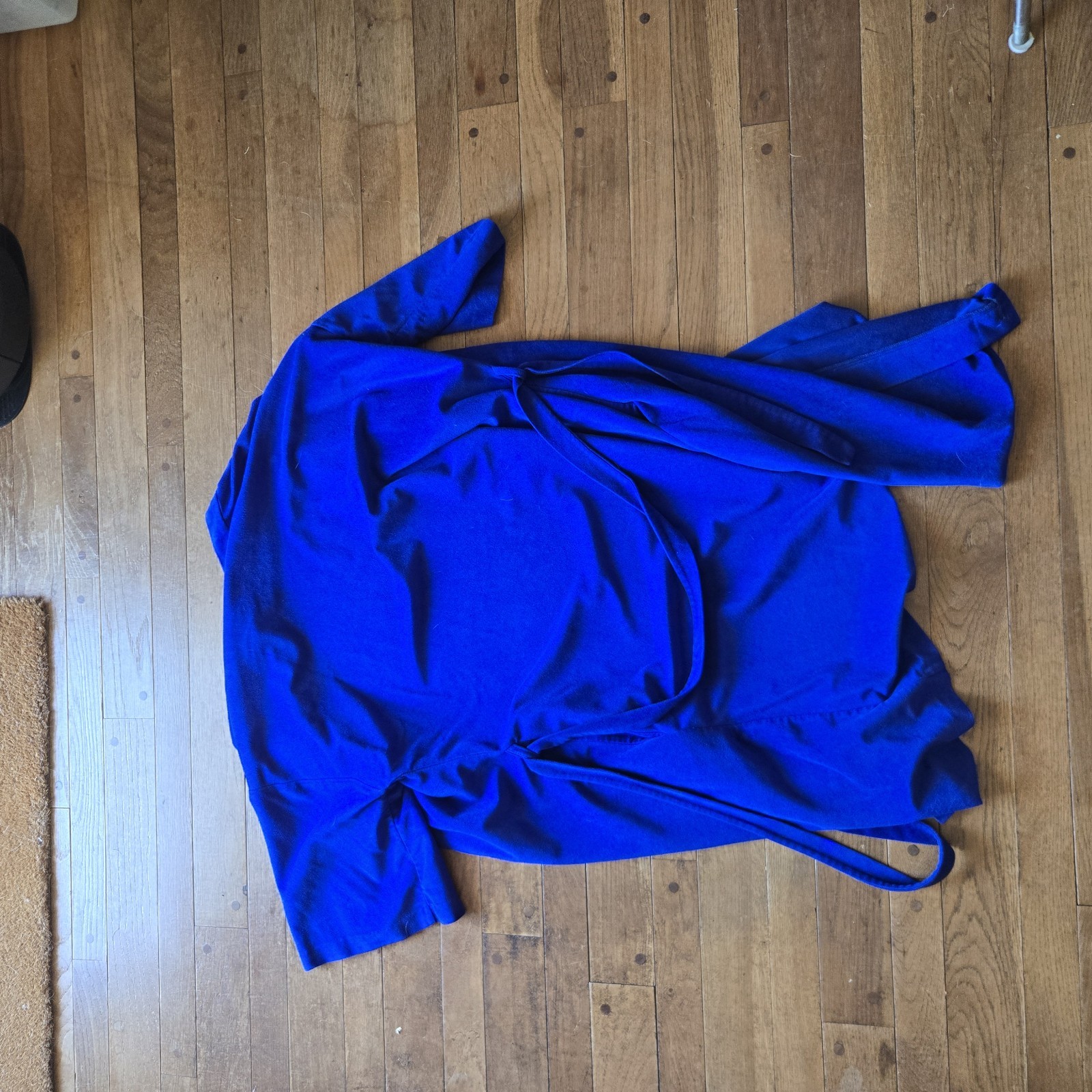Vintage Conrad Hilton Chicago Large Blue Velvet Bath Robe
