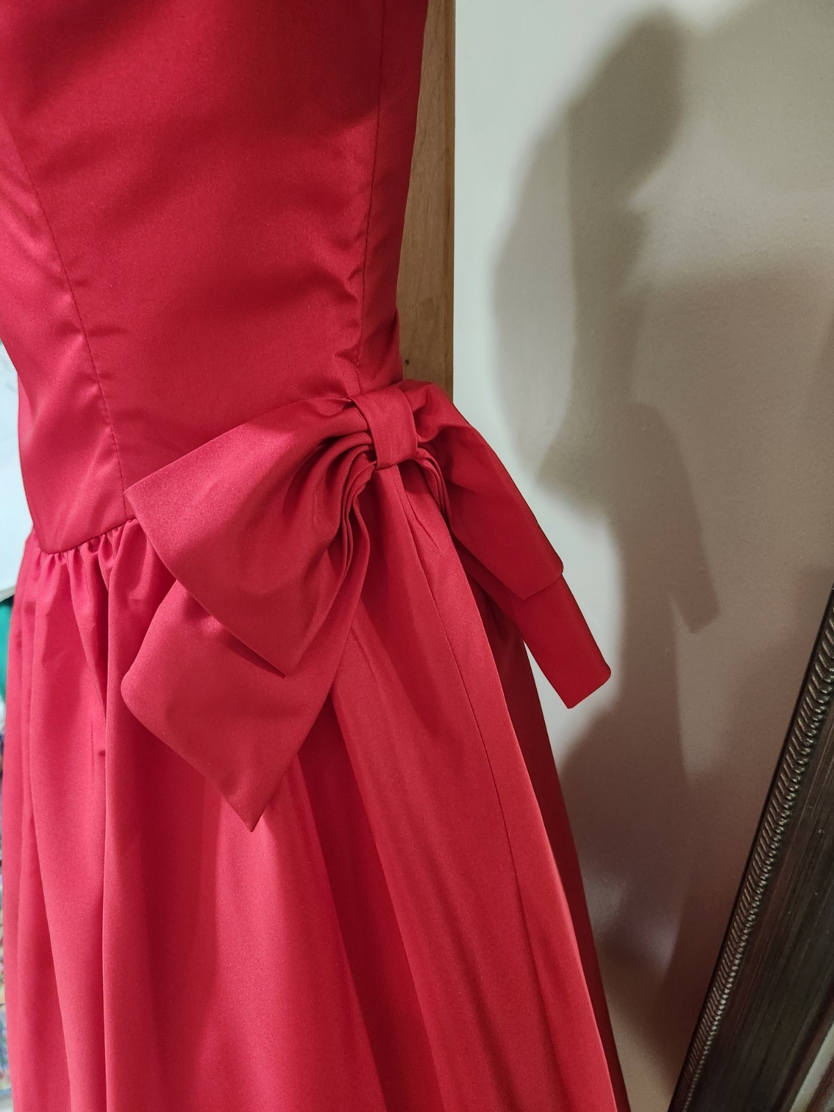 Vintage Red Prom Dress * sz XS * Good To Very Good Condition