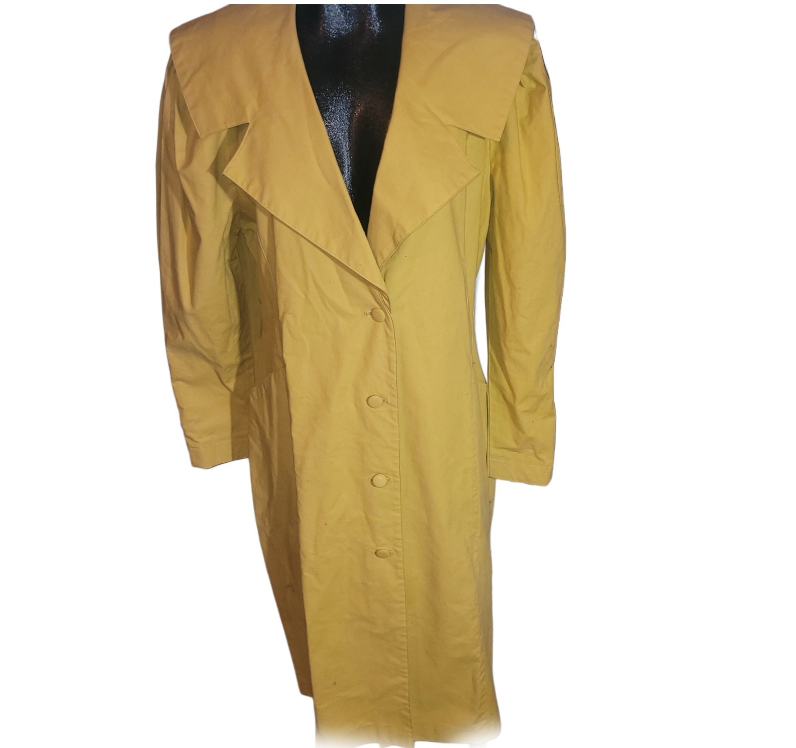 Le Chateau Vintage 90’s Yellow Puff Sleeve Jacket Style Dress Size 11