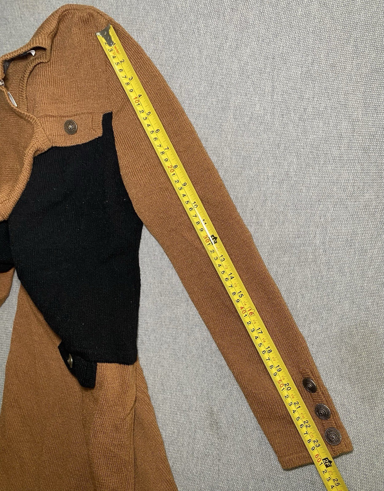 Vintage Don Sayres for Wellmore Wool Knit Dress Gold Buttons Women’s 6 USA