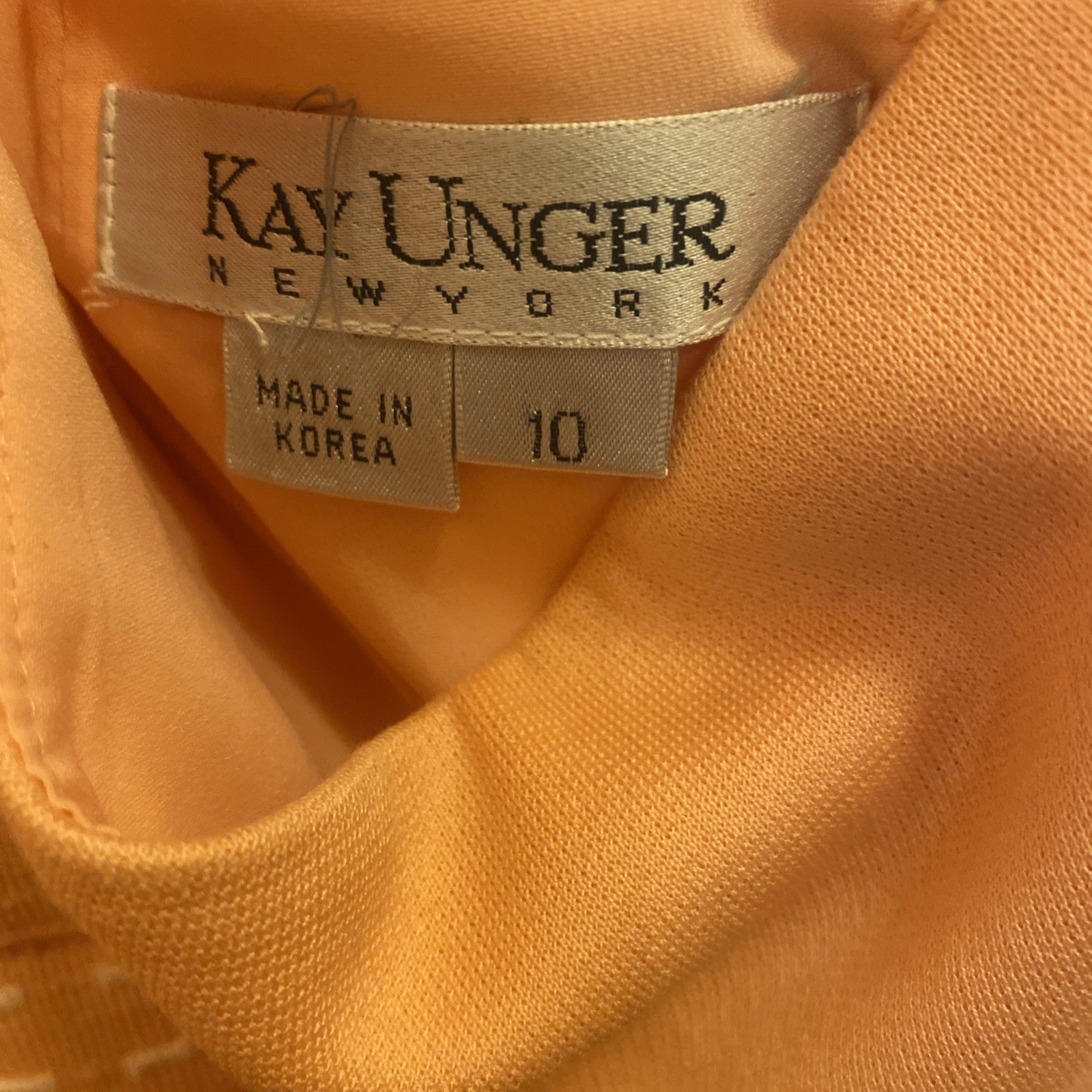 Vintage Kay Unger NY Skirt Suit Women Sz 12 100% Cotton
