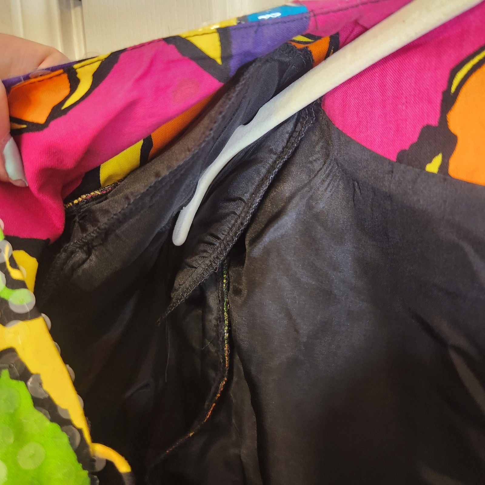 Vintage 1980s Rimini Colorful Psychedelic Sequin Blazer Jacket