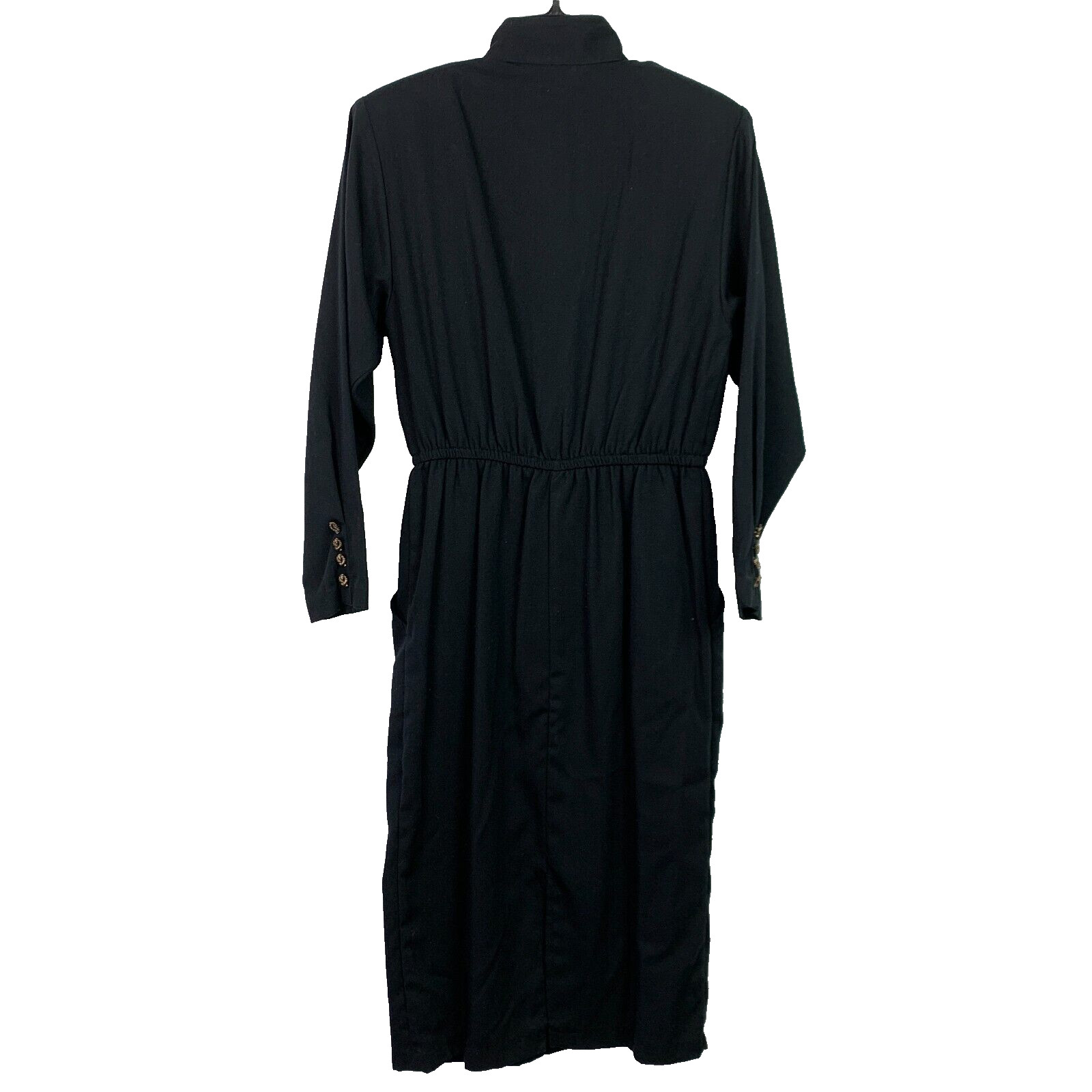 Vintage JoRo Black Pencil Skirt Dress Size 4P