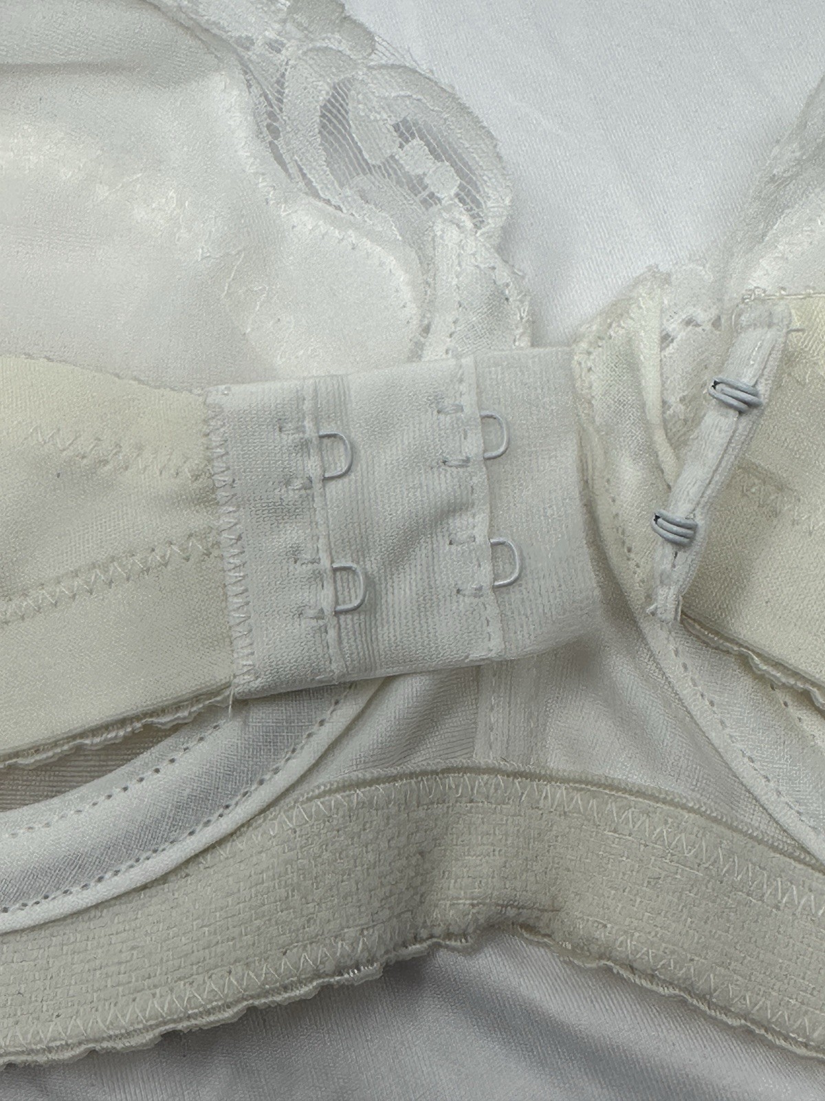 Vintage Strapless Underwire Bra Gelmart 36C ~ White Lace Seamless NWT NOS #C148