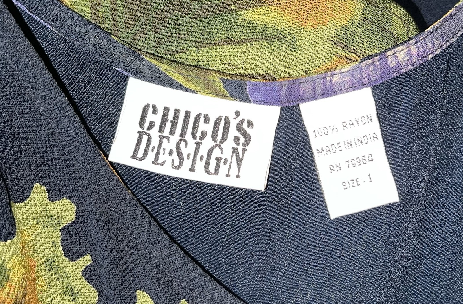 Vtg Chico’s Design Floral Sleeveless Resort Maxi Vacation Shift Party Dress S