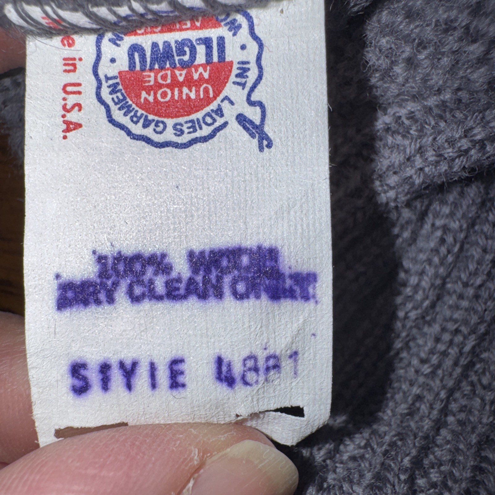 Vintage 70s ETIENNE AIGNER Womens M Wool Sweater Union Tag USA Made Cable Knit