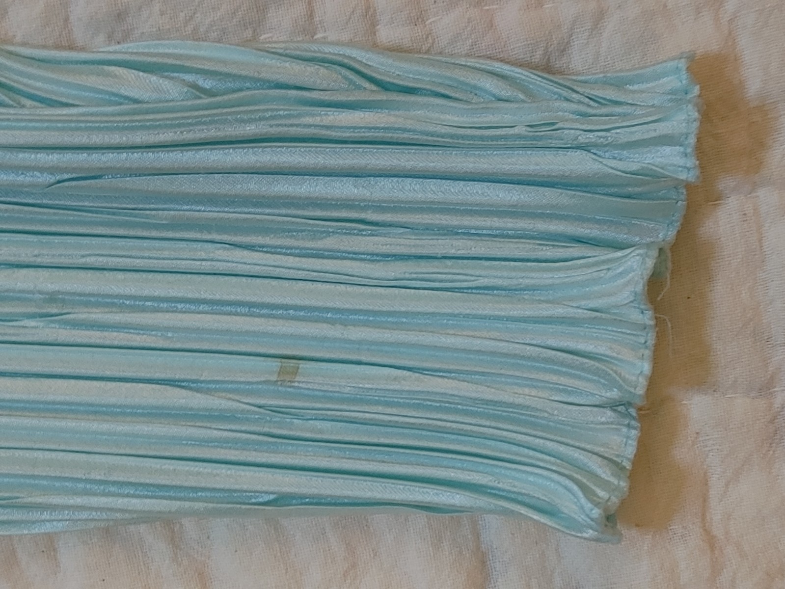 Vintage Ricki Lang Nuit Fortuny Pleat Evening Dress Deco Sequin 14 USA Union tag