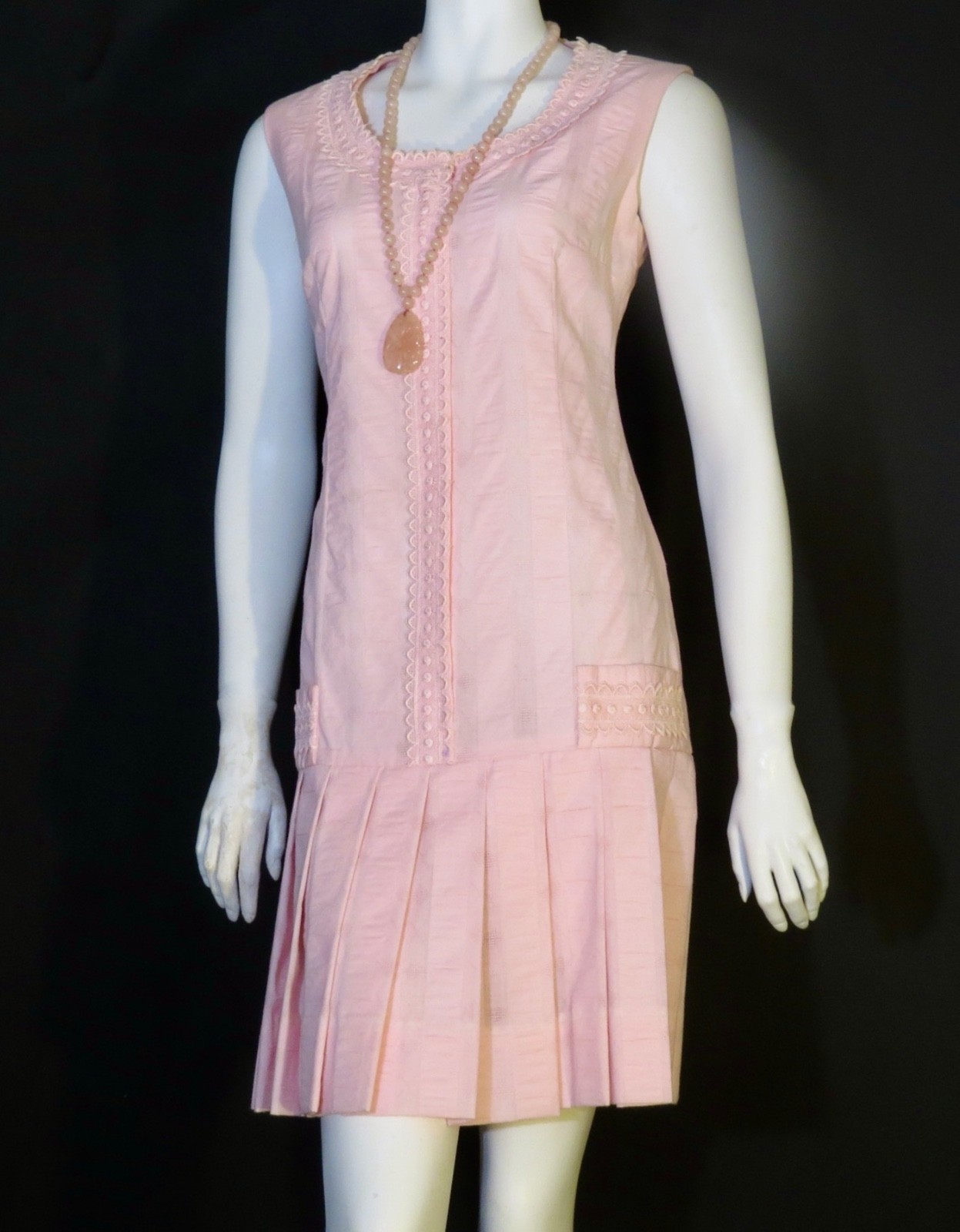 Pretty in Pink Vtg L’Aiglon Original 1960’s Dress M/L